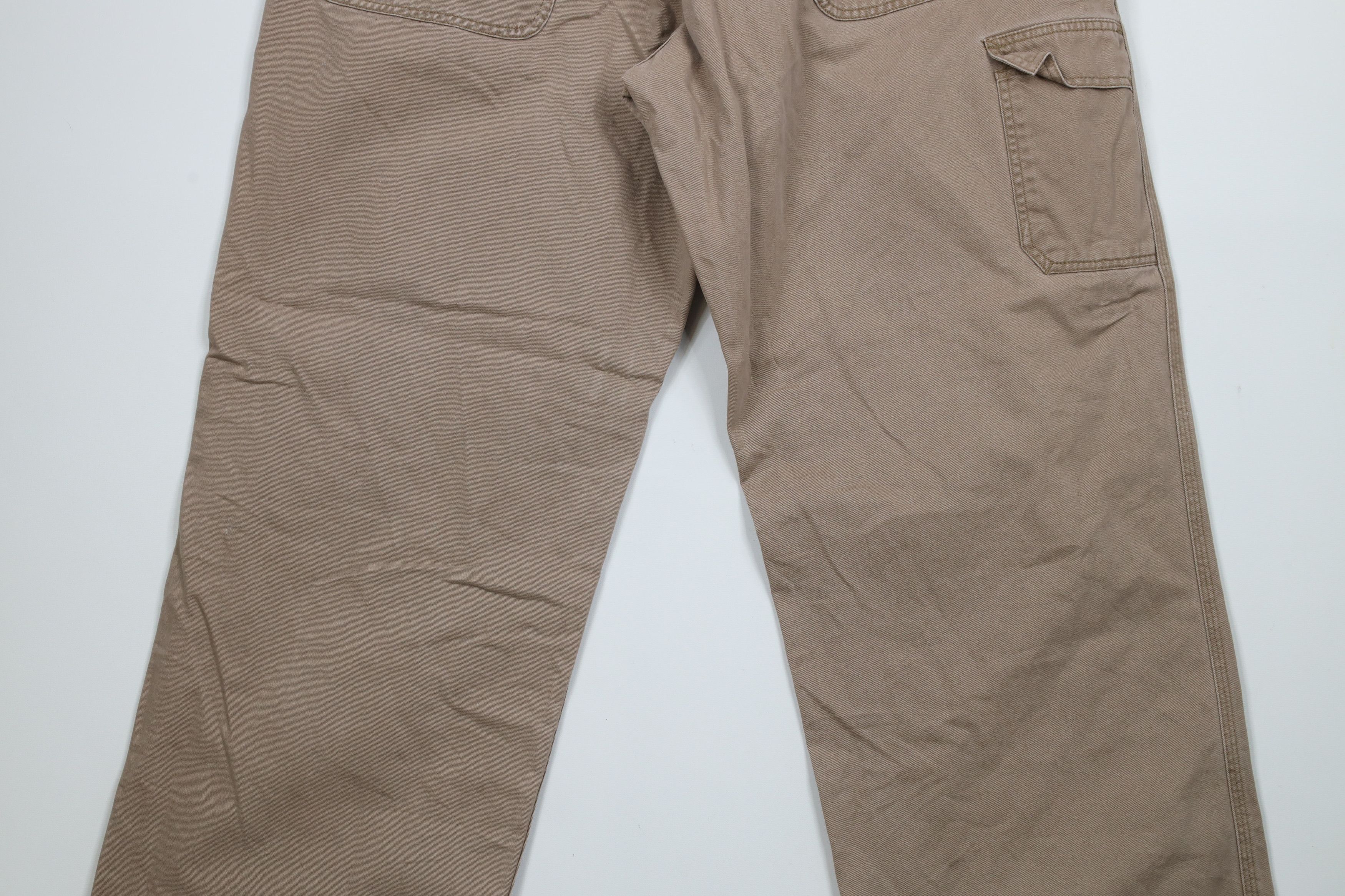American Eagle Outfitters × Vintage Vintage 90s Y2K American Eagle Wide Leg Dungaree Pants Brown Size US 36 / EU 52 - 10 Thumbnail