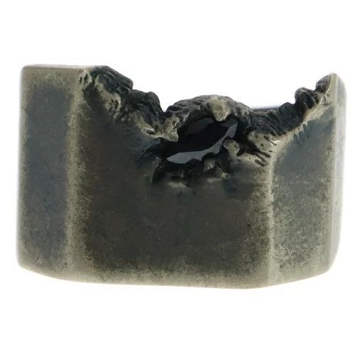 Yohji Yamamoto Yohji Yamamoto 24SS BY RIEFE onyx ring HS-A70-957 Size ONE SIZE - 3 Thumbnail