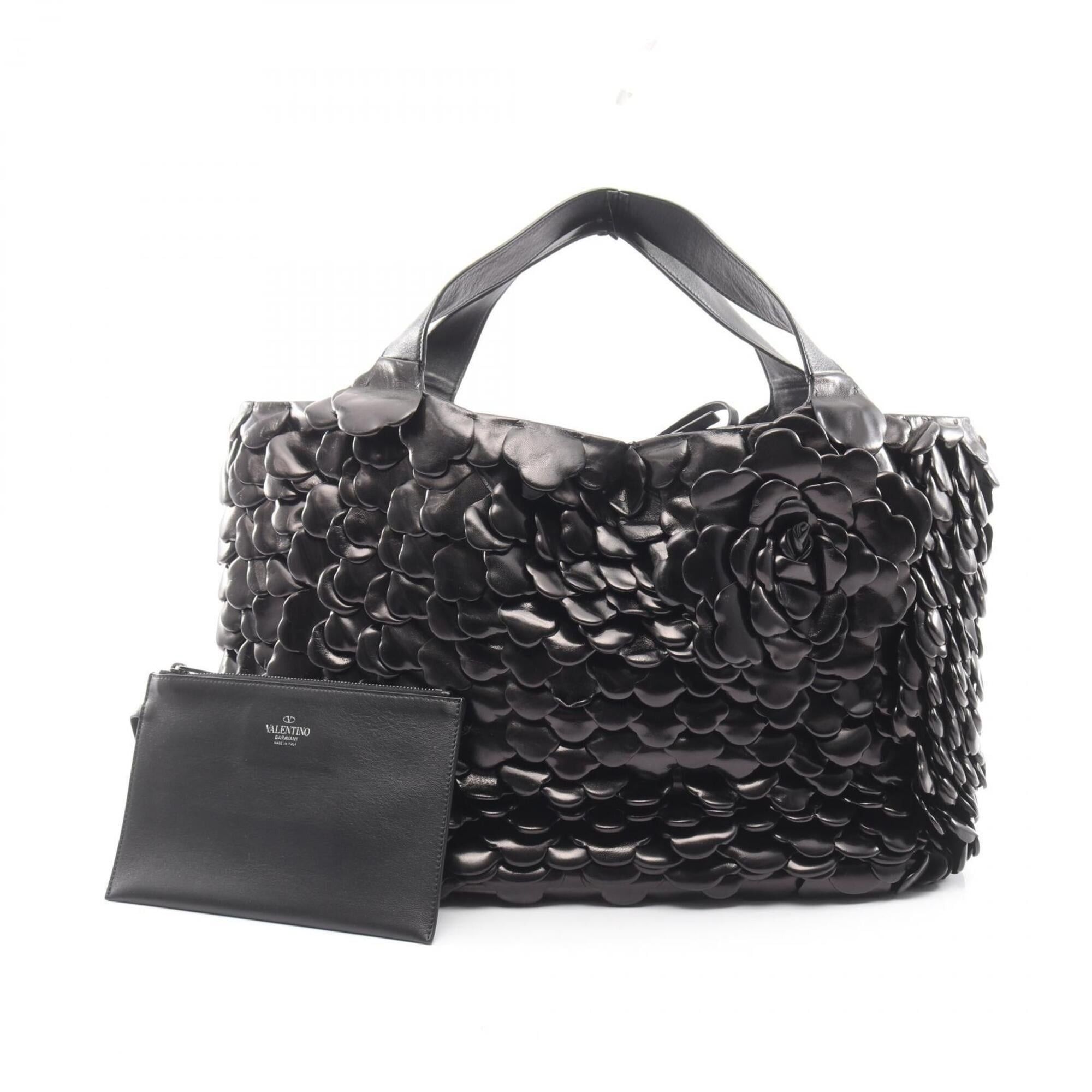 Valentino Valentino Ro Atelier Handbag 03 Rose Edition Leather for Women, Black Size ONE SIZE - 1 Thumbnail