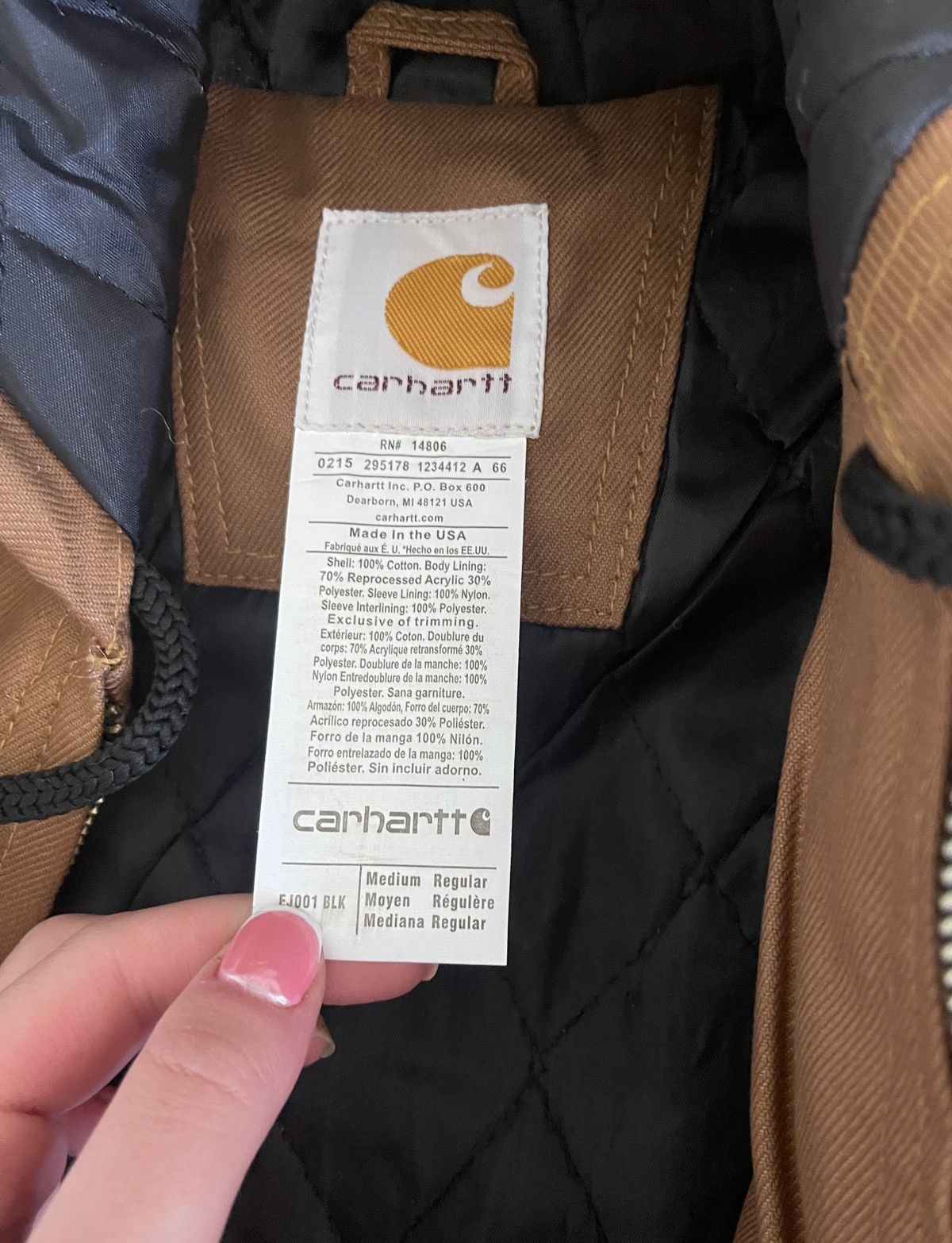 Marlboro CUSTOM Carhartt x Marlboro Rework Duck Canvas Active Jacket Size US M / EU 48-50 / 2 - 3 Thumbnail