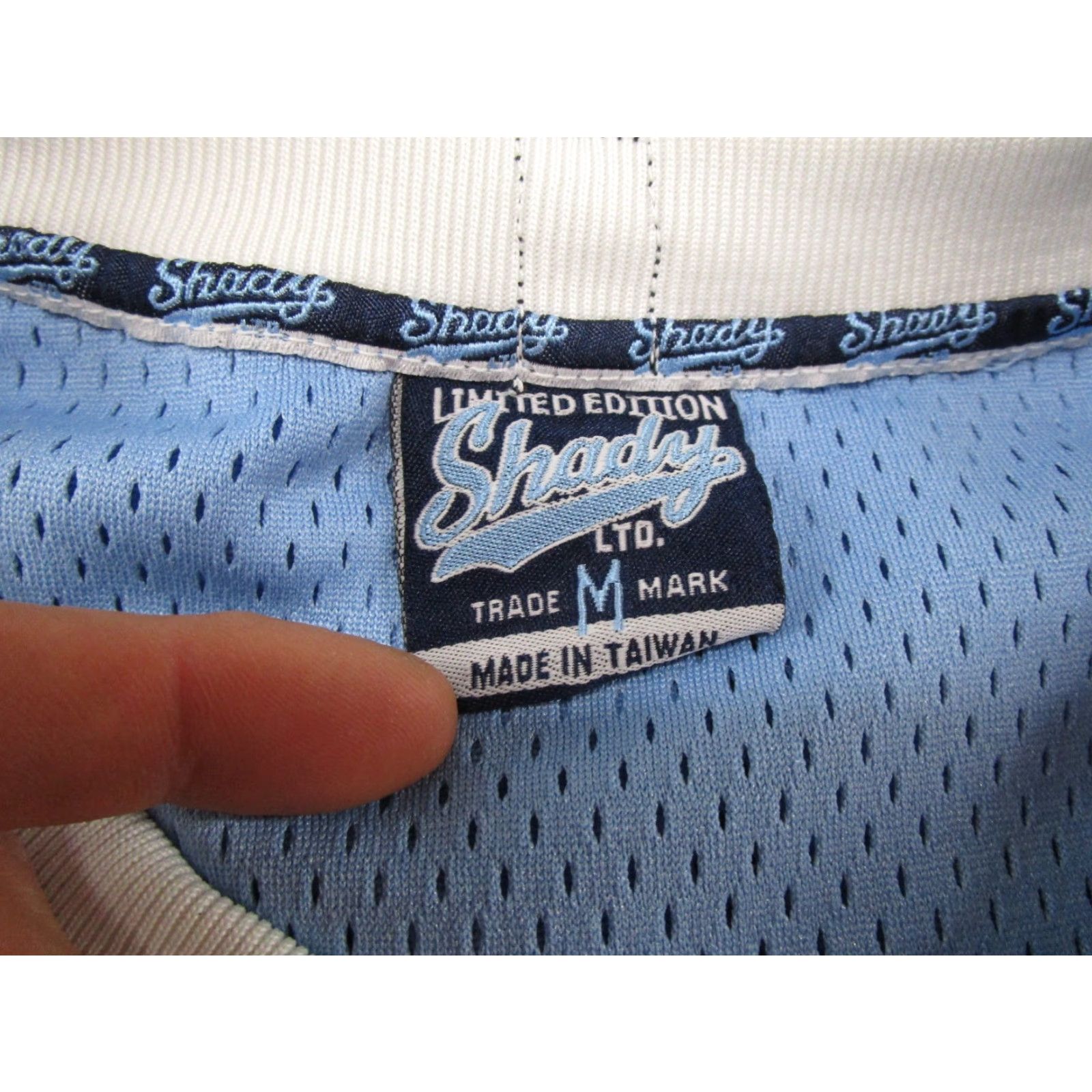 Vintage VTG Eminem Shady LTD Basketball Jersey Tank XL Men Blue Hip Hop Logo Jersey 80s 90s Vintage Size US XL / EU 56 / 4 - 4 Thumbnail
