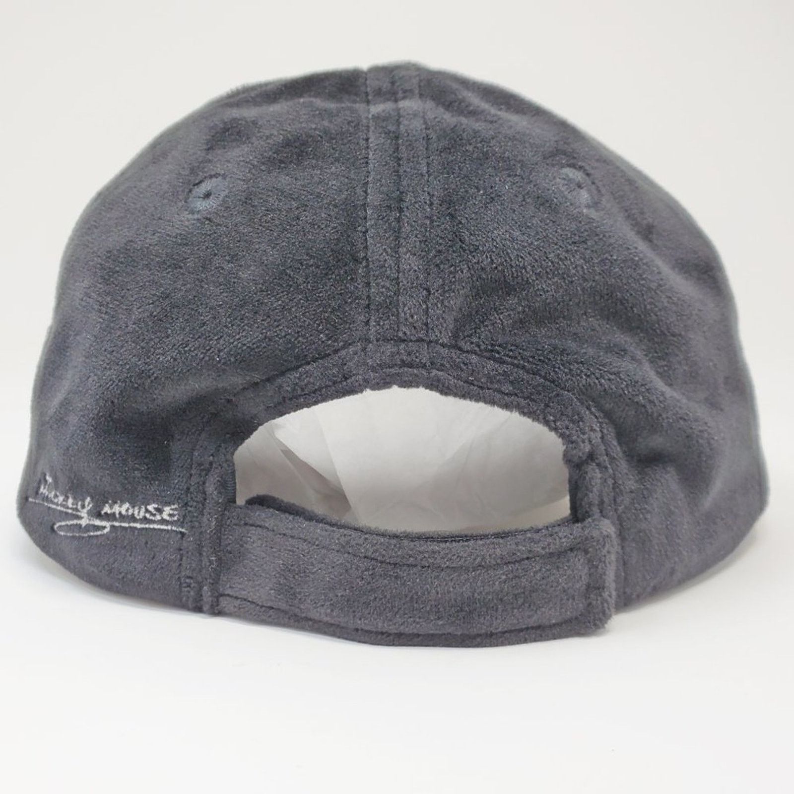 Disney Disney Park Black Mickey Mouse Velour Embordered Dad Hat Cap Size ONE SIZE - 7 Thumbnail