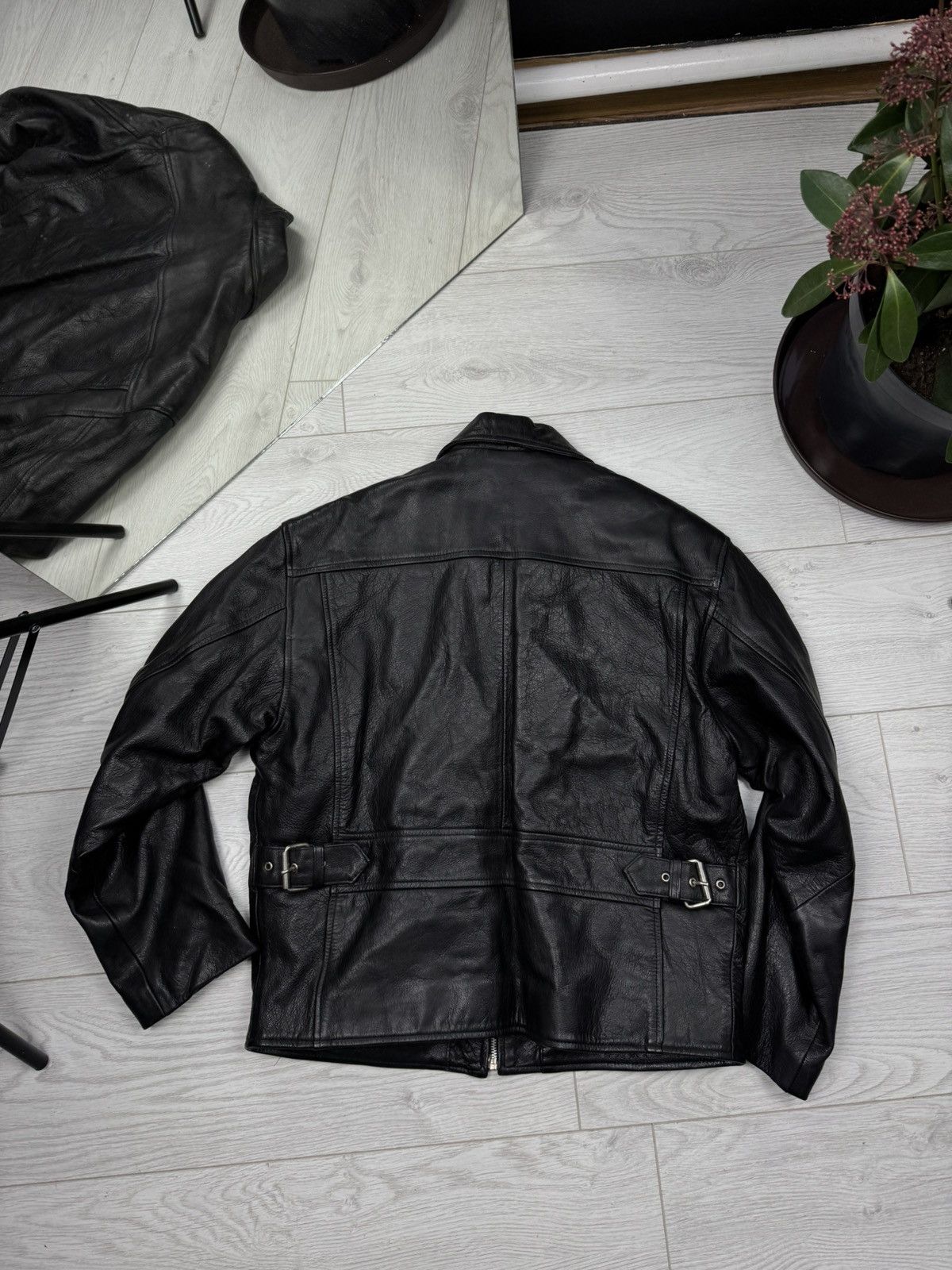 Leather Vintage Avantgarde Biker Cropped Leather Jacket Size US S / EU 44-46 / 1 - 9 Thumbnail