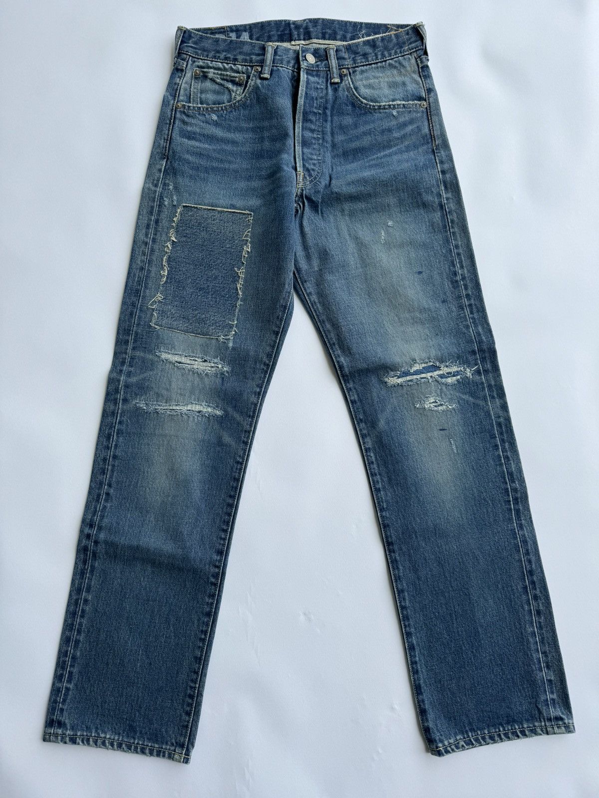 Visvim Social Sculpture 01 Damaged-14 Denim Visvim Social Sculpture 01 Damaged-14 Denim