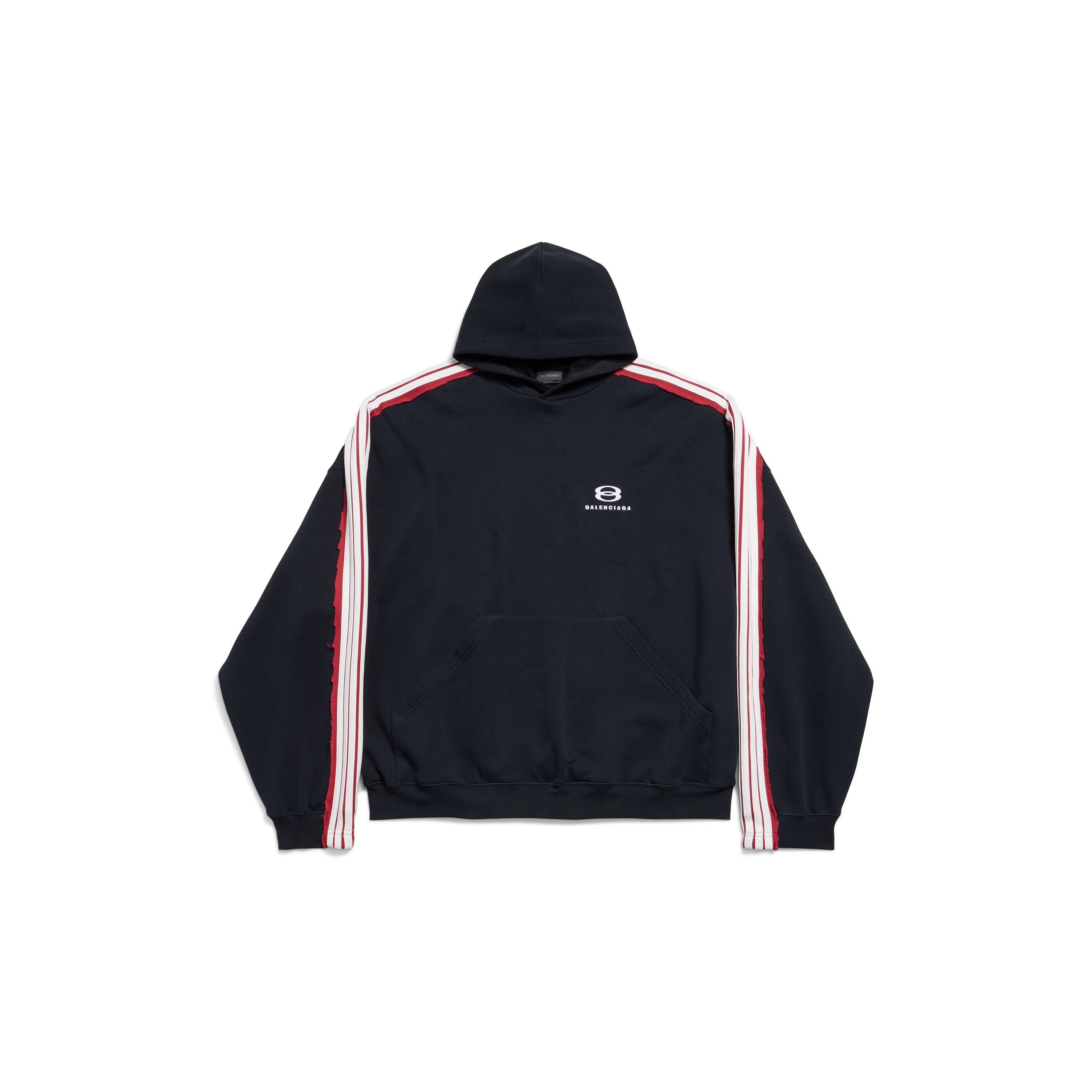 Balenciaga o1w1db10526 Unity Sports Icon Large Hoodie in Black Size US L / EU 52-54 / 3 - 1 Thumbnail