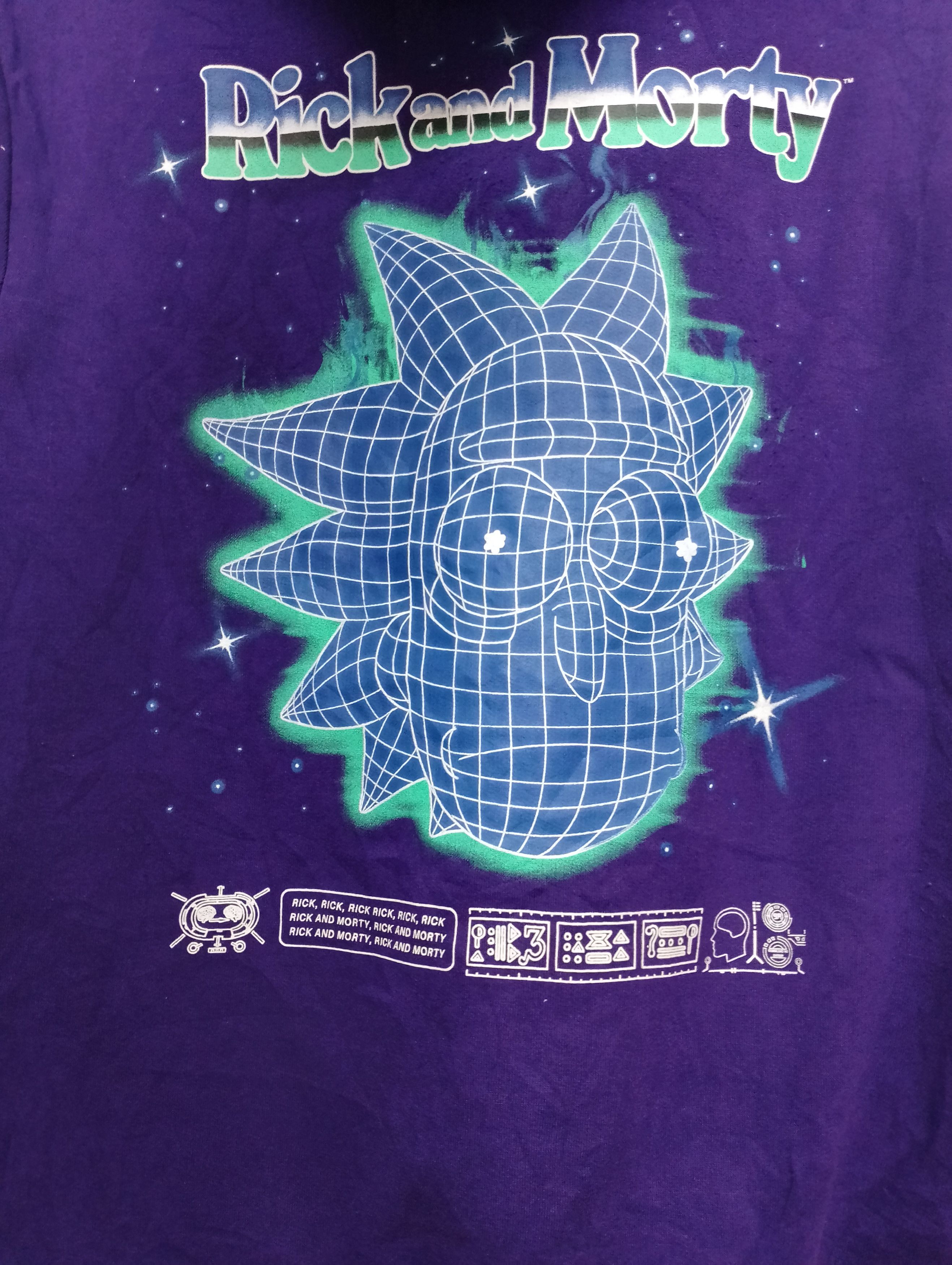 Cartoon Network Rick And Morty Purple Hoodie Size US XL / EU 56 / 4 - 6 Thumbnail
