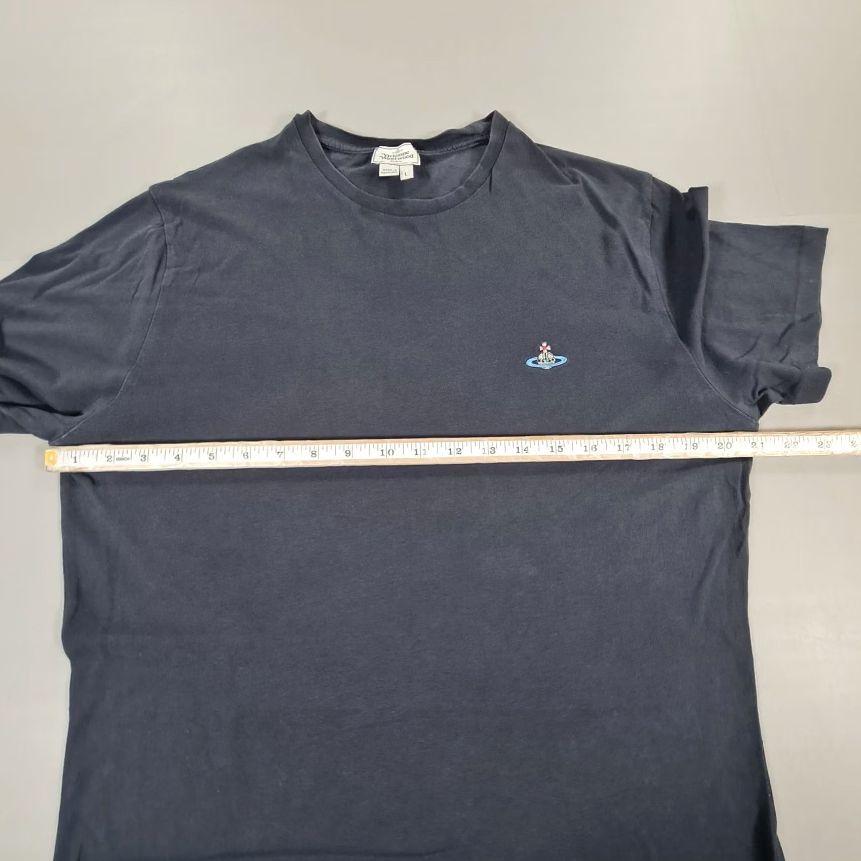 Vivienne Westwood Vivienne Westwood Mens T Shirt Navy Blue Large Cotton Logo Short Sleeve Crew Neck” Size US L / EU 52-54 / 3 - 5 Thumbnail