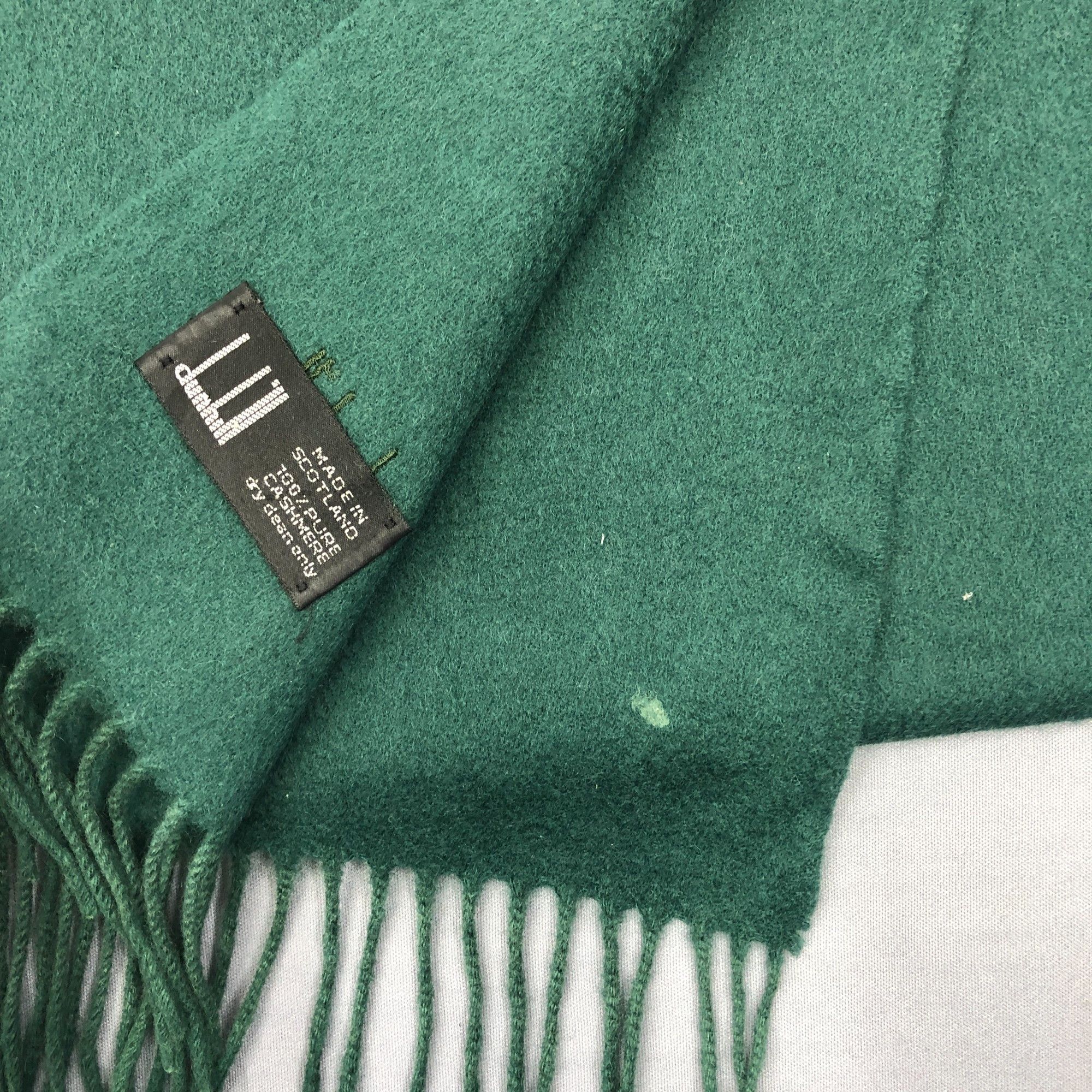 Japanese Brand Vintage Dunhill Scarf Muffler Wool Fringe Scarves Size ONE SIZE - 6 Thumbnail