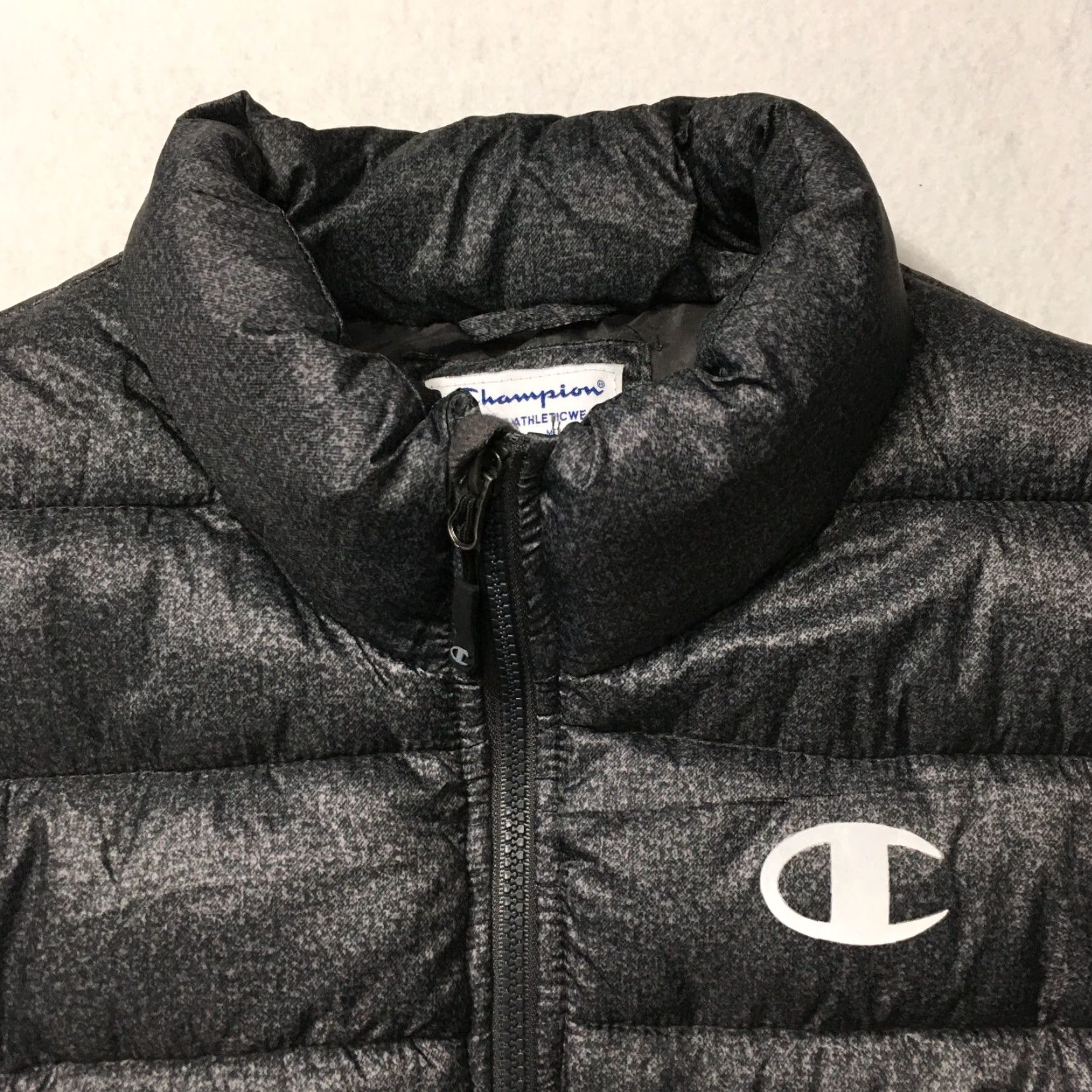 Champion Champion Puffer Vest Mens XL Charcoal Gray Full Zip Regular Size XL Gray Vest Mens Champion Size US XL / EU 56 / 4 - 2 Thumbnail