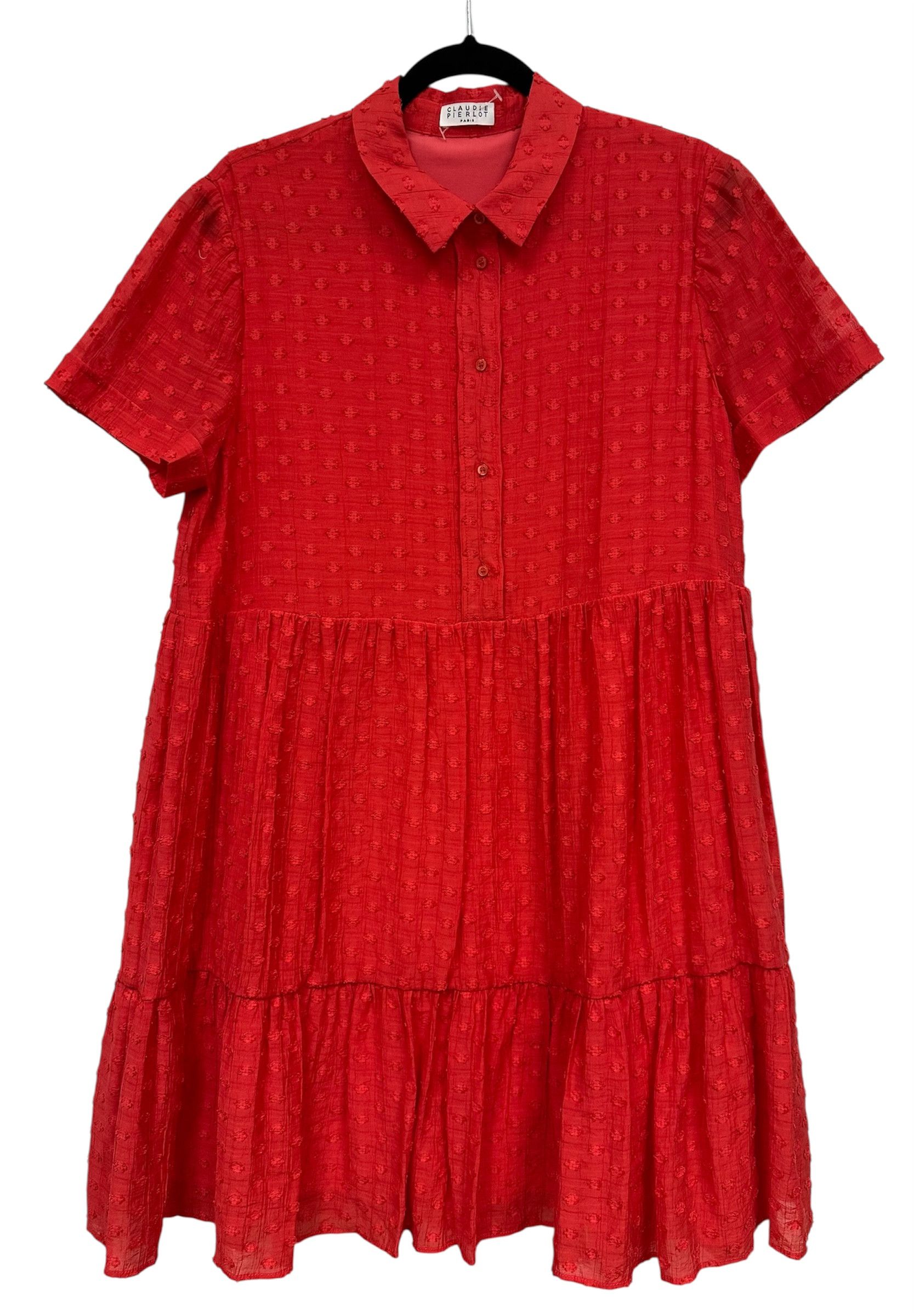 Other Claudie Pierlot red doll dress Size M / US 6-8 / IT 42-44 - 1 Thumbnail