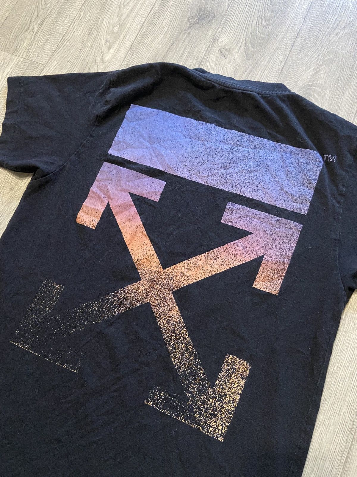 Off-White Off-White Black Degrade Arrow T-Shirt Size US M / EU 48-50 / 2 - 3 Thumbnail