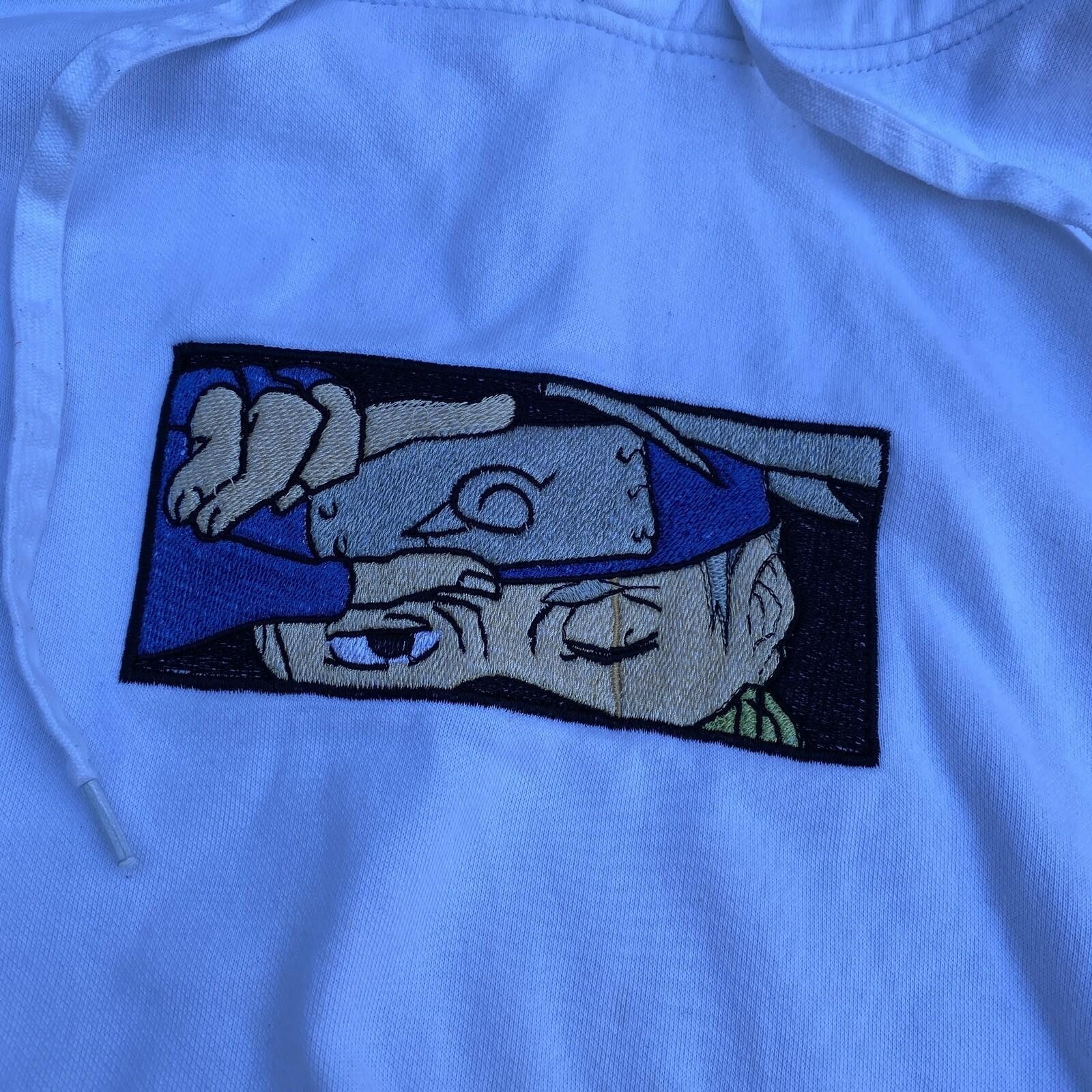 Other Naruto Anime Kakashi Custom Embroidered Hoodie Size M White Size US 32 / EU 48 - 3 Thumbnail