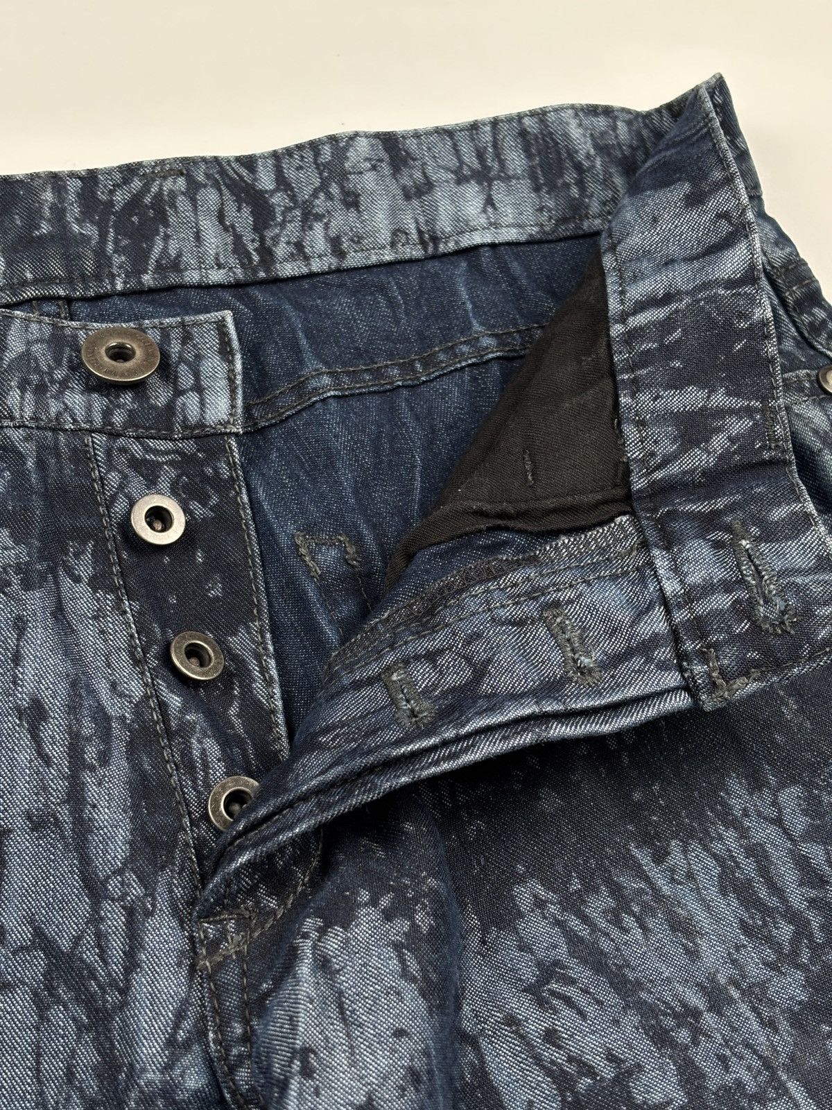 Issey Miyake S/S 2014 Bleach Effect Denim Jeans Size US 32 / EU 48 - 11 Thumbnail