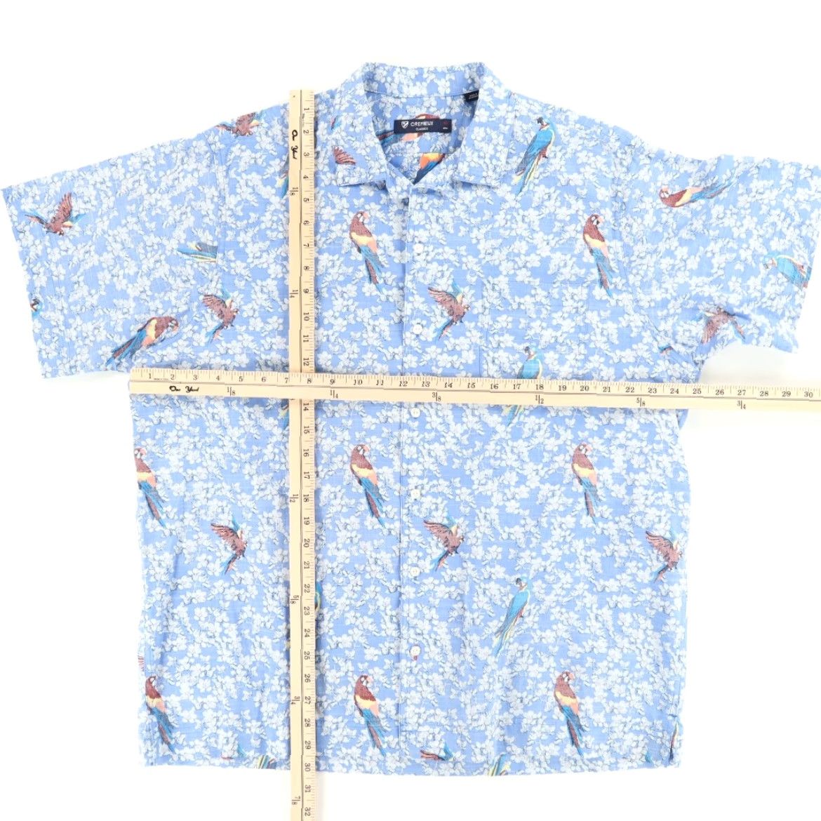 Vintage Daniel Cremeiux Parrot Mackaw Cotton All Over Print Button Up Shirt Blue Men's XL Size US XL / EU 56 / 4 - 3 Thumbnail
