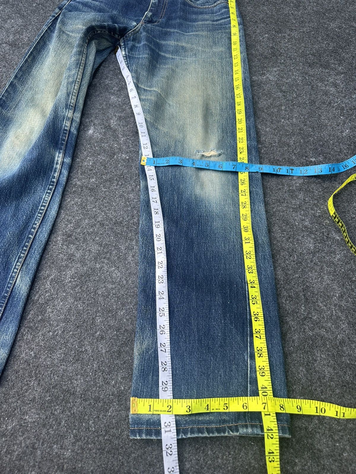 Vintage Vintage Original Denim Blue Washed Denim 31x31 D84 Size US 31 - 4 Thumbnail