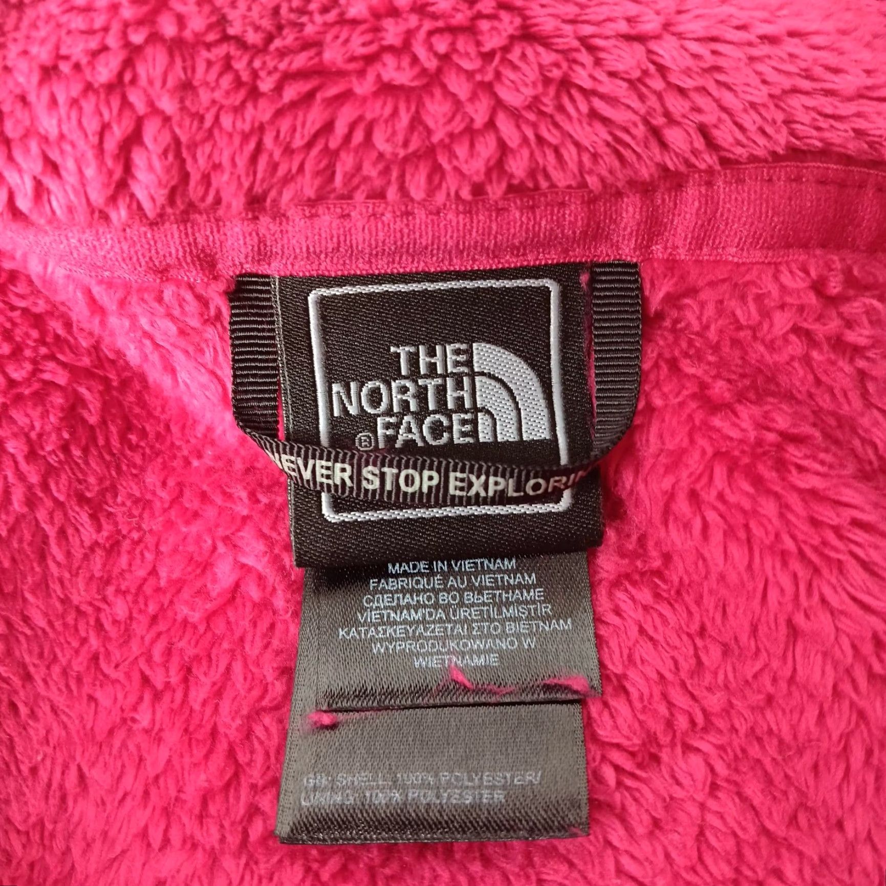 The North Face The North Face Jacket Women XS Osito Pink Plush Fleece Zip Silver Accents Size XS / US 0-2 / IT 36-38 - 7 Thumbnail