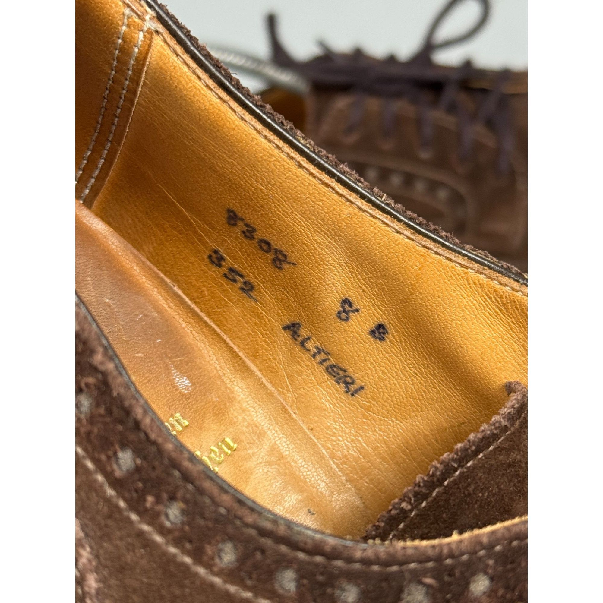 Other Ed Meier Munich Dark Brown Suede Brogues (Y1178) Size US 9 / EU 42 - 11 Thumbnail