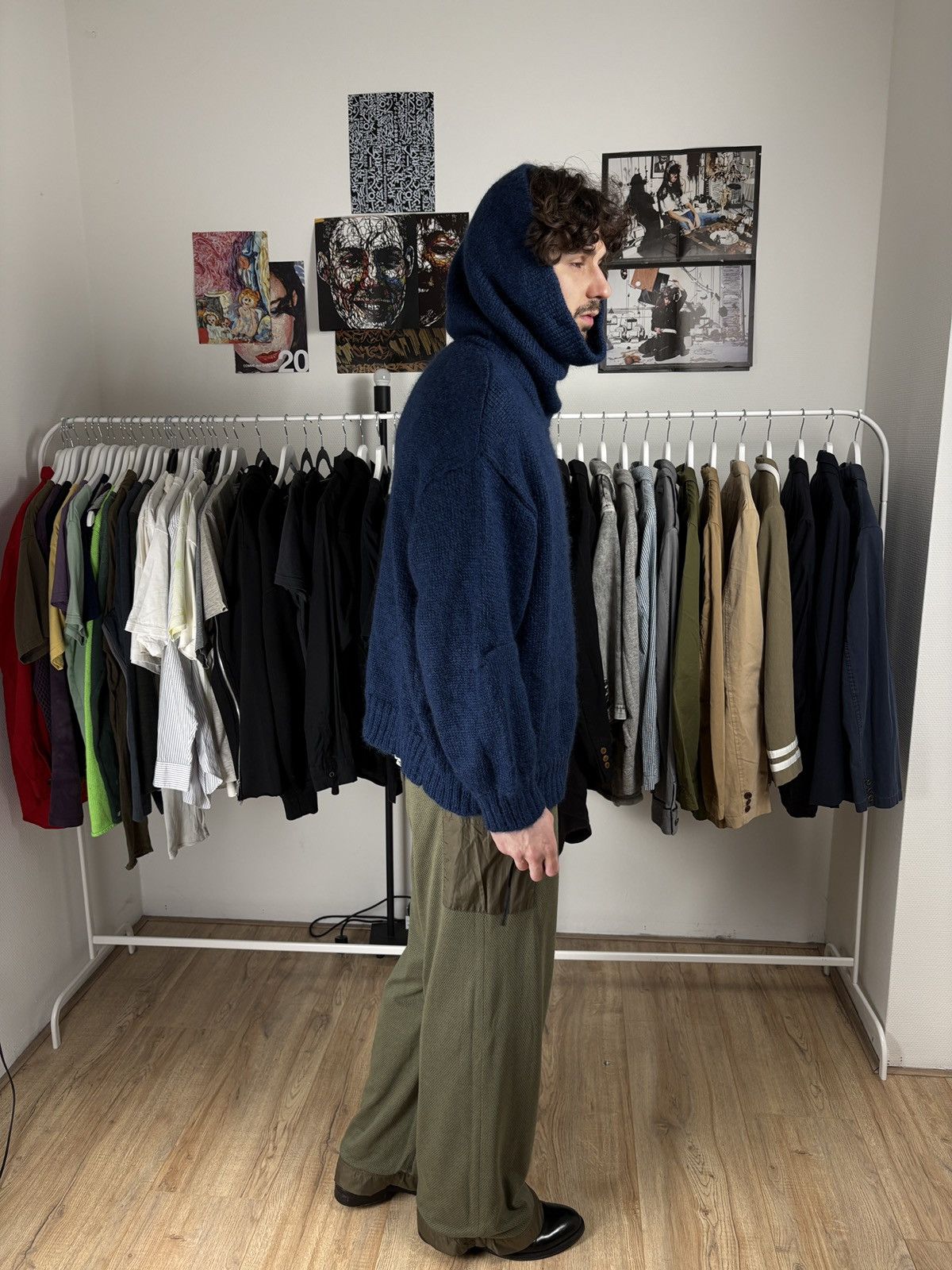 Undercover Undercover AW19 Mohair Turtleneck Sweatshirt Navy Size US M / EU 48-50 / 2 - 2 Thumbnail
