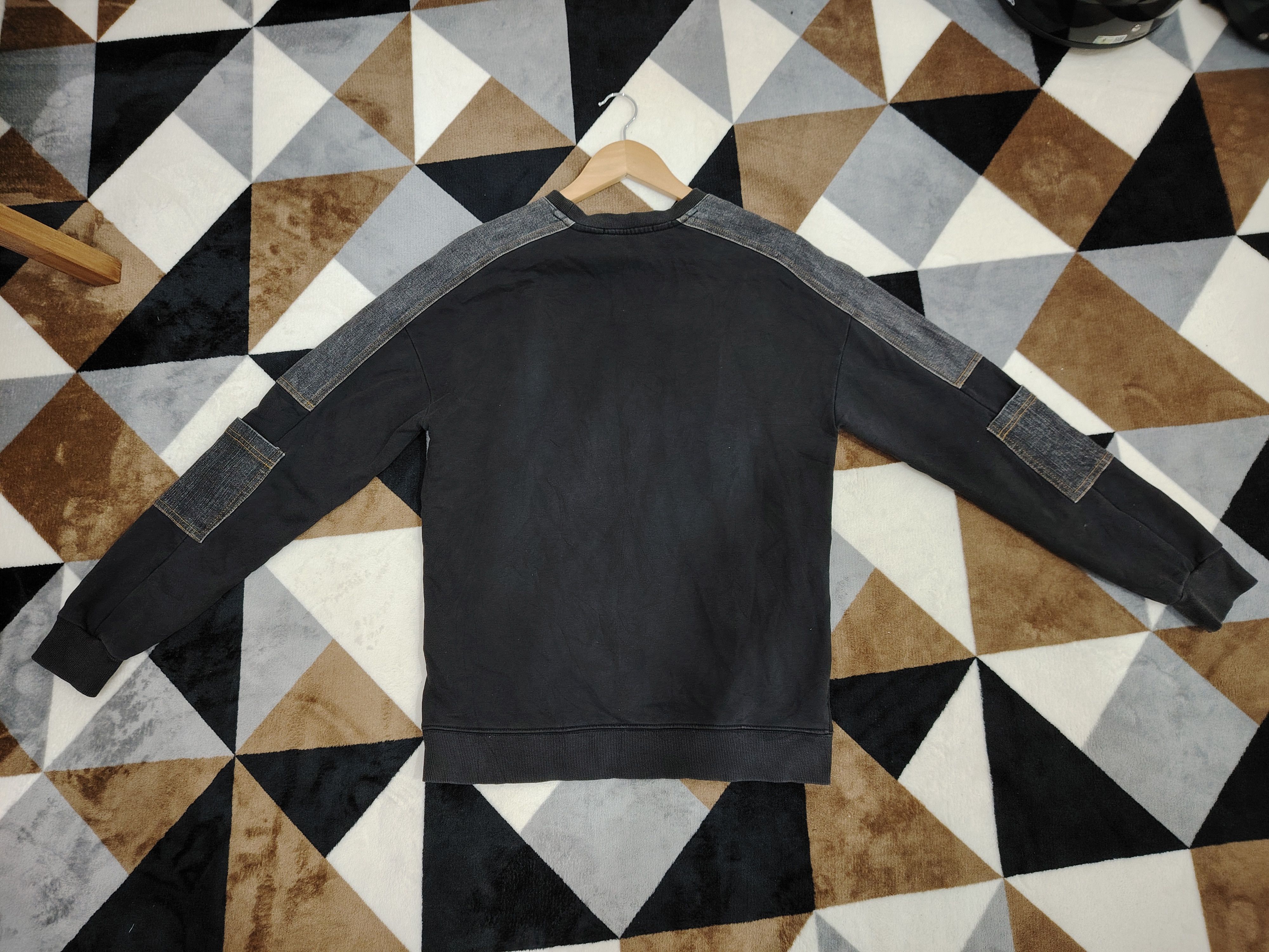 Vintage Vintage DBZ Sashiko Denim Sweatshirt Size US M / EU 48-50 / 2 - 2 Thumbnail