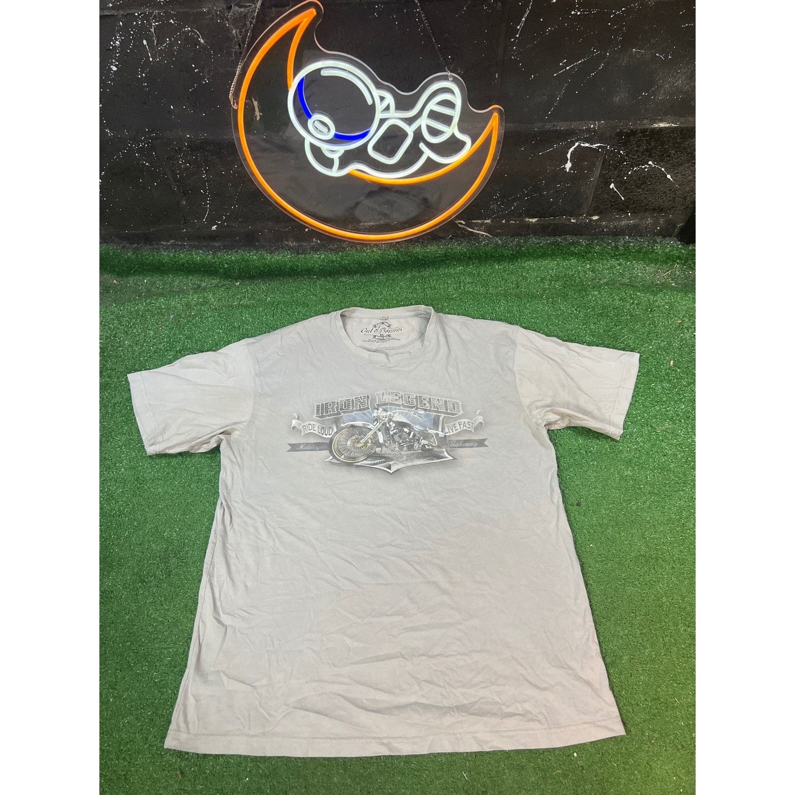 Other Iron Legend Motorcycle Graphic T Shirt Biker Tee Gray XL Size US XL / EU 56 / 4 - 1 Thumbnail