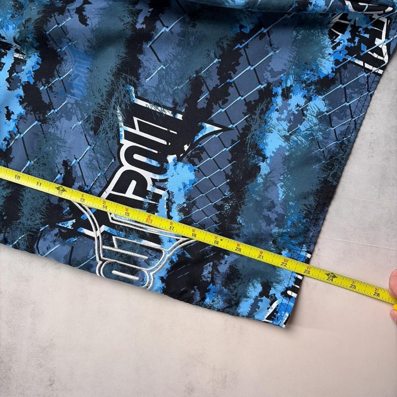 Tapout Y2K Blue Tapout Grunge Baggy Surf Camo Board Shorts Size US 38 / EU 54 - 7 Thumbnail
