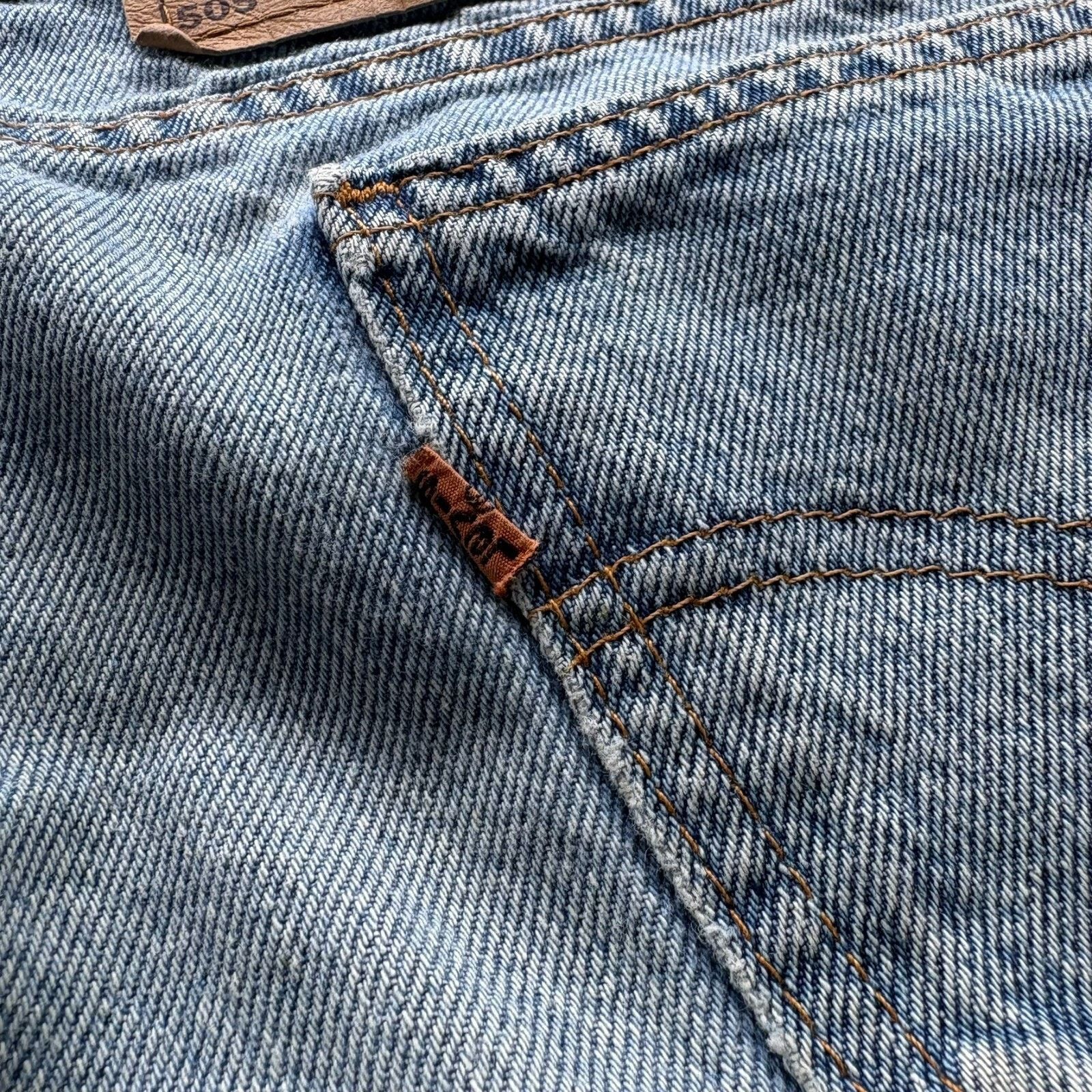 Levi's × Vintage Vintage Levi’s 505 Shorts Size 34 Blue Light Wash Orange Tab Size US 34 / EU 50 - 3 Thumbnail