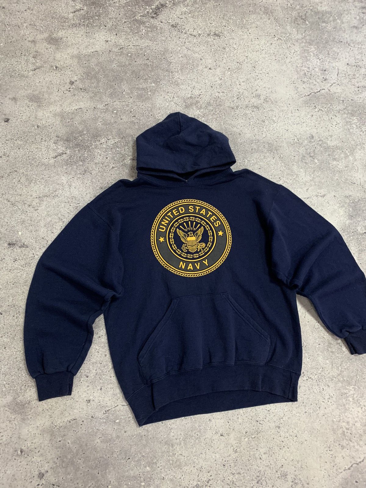 Vintage Vintage United States Navy Hoodie Made in USA Size US M / EU 48-50 / 2 - 2 Thumbnail
