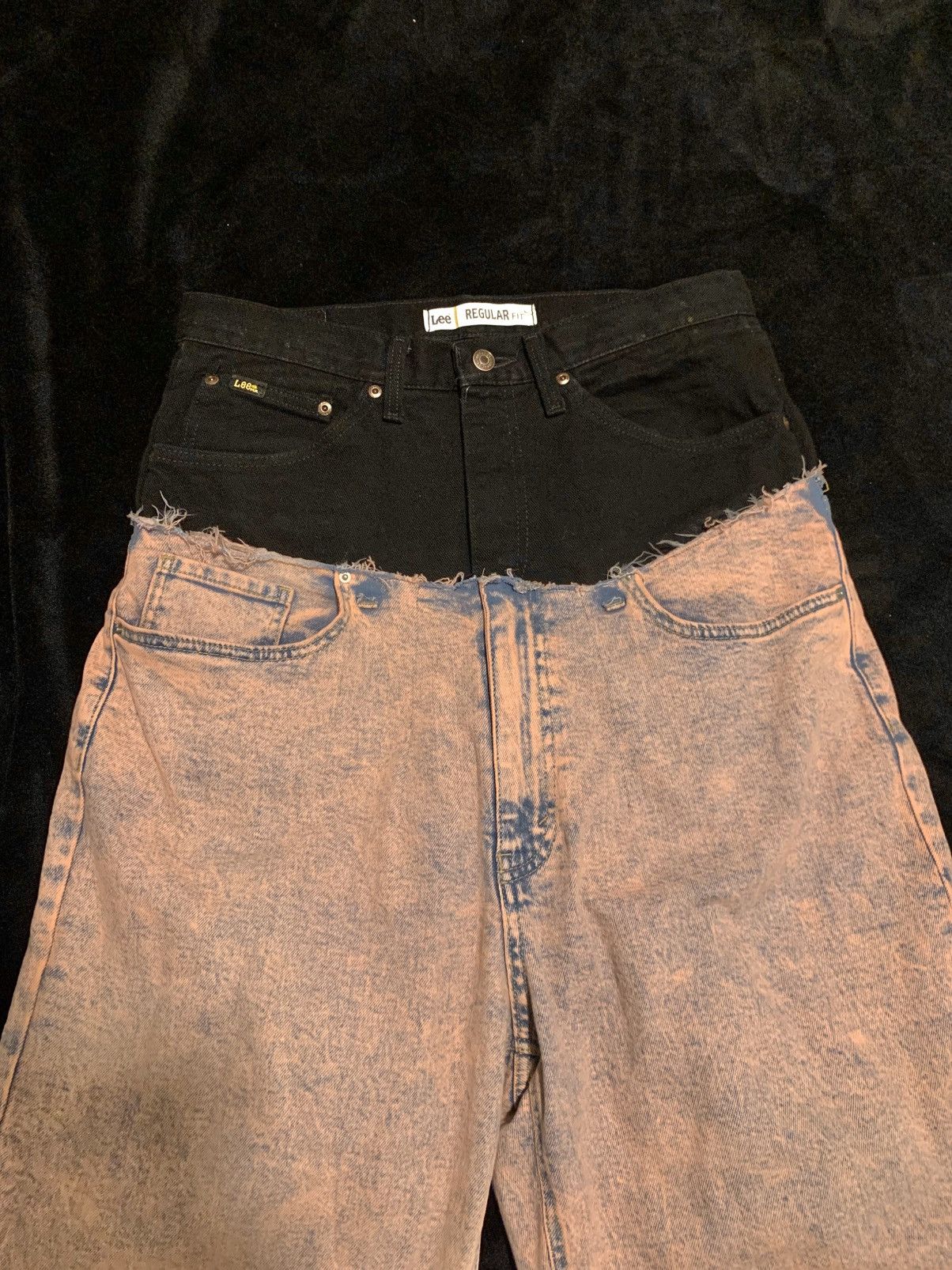 Other Custom baggy double waisted denim jeans Size US 32 / EU 48 - 2 Thumbnail