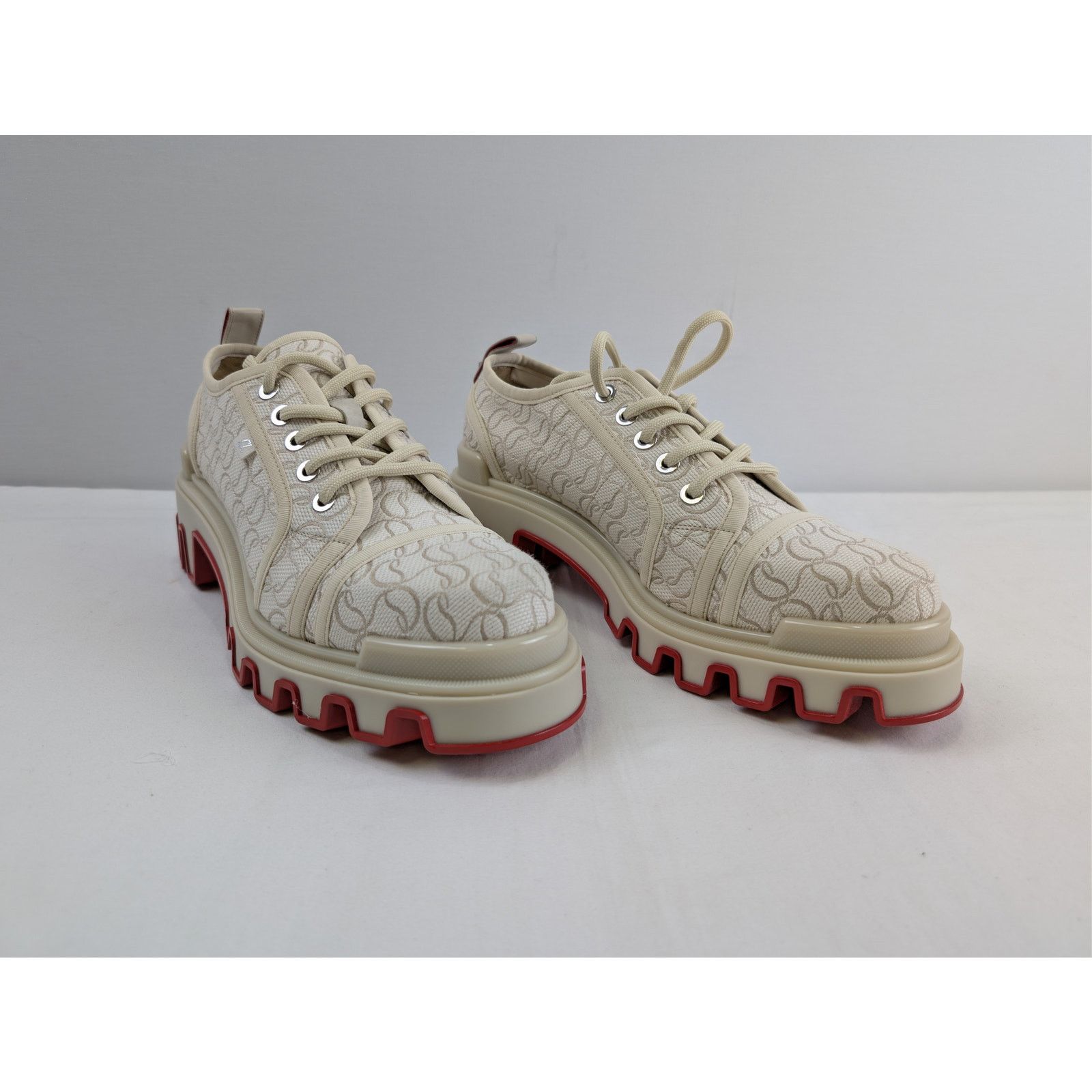 Christian Louboutin o1rshd1 Panamic Dune jacquard-logo Derby shoe Boots natural Size US 11 / EU 44 - 5 Thumbnail