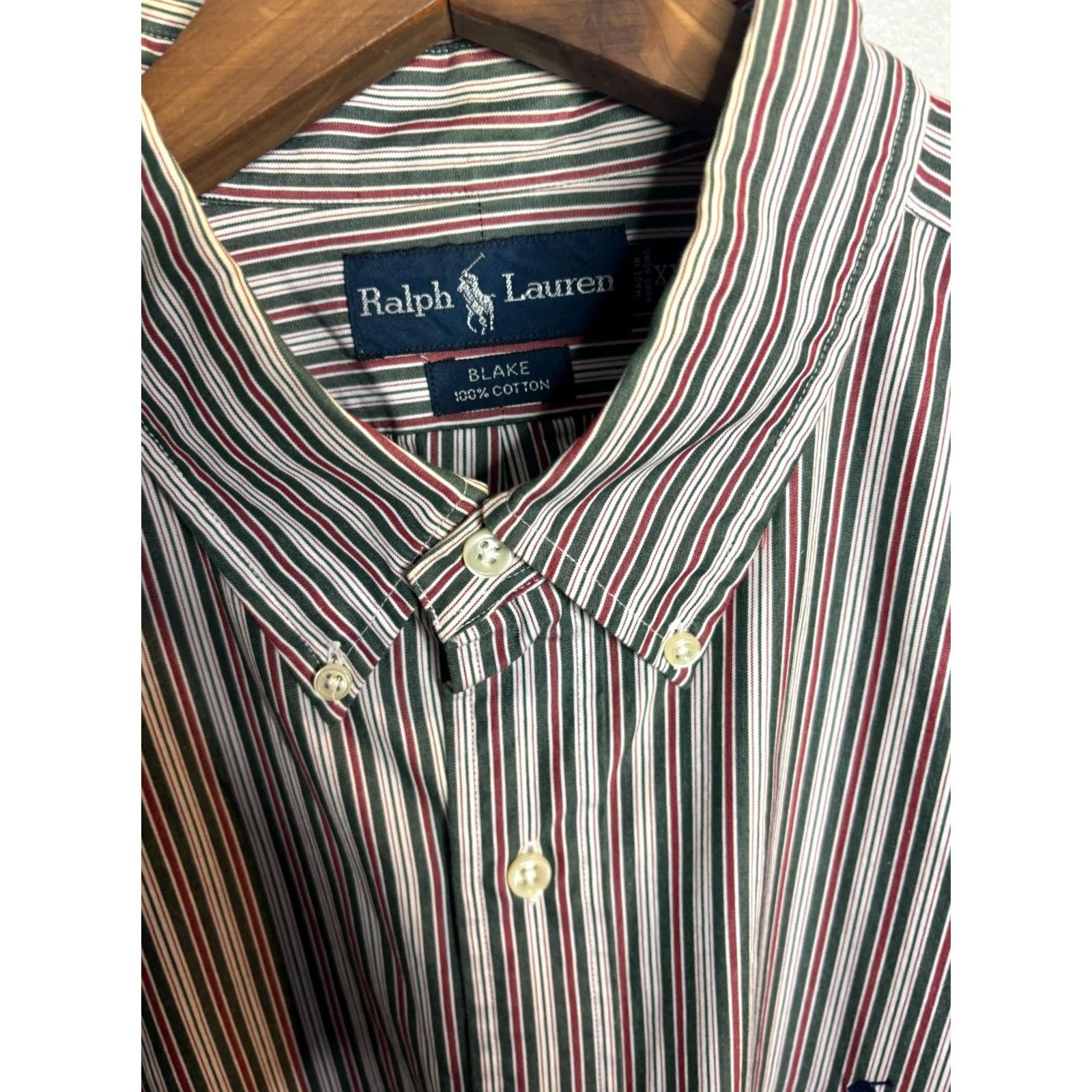 Ralph Lauren VINTAGE Ralph Lauren Shirt Striped Button-Up 2XL Mens Size US XXL / EU 58 / 5 - 4 Thumbnail