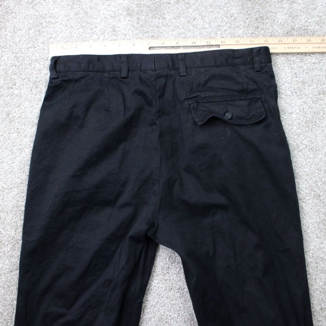 Dolce & Gabbana Dolce&Gabbana Chino Pants Womens 32x32 Black Flap Pockets Straight Leg Stretch Denim? Size 24" / US 00 / IT 34 - 7 Thumbnail