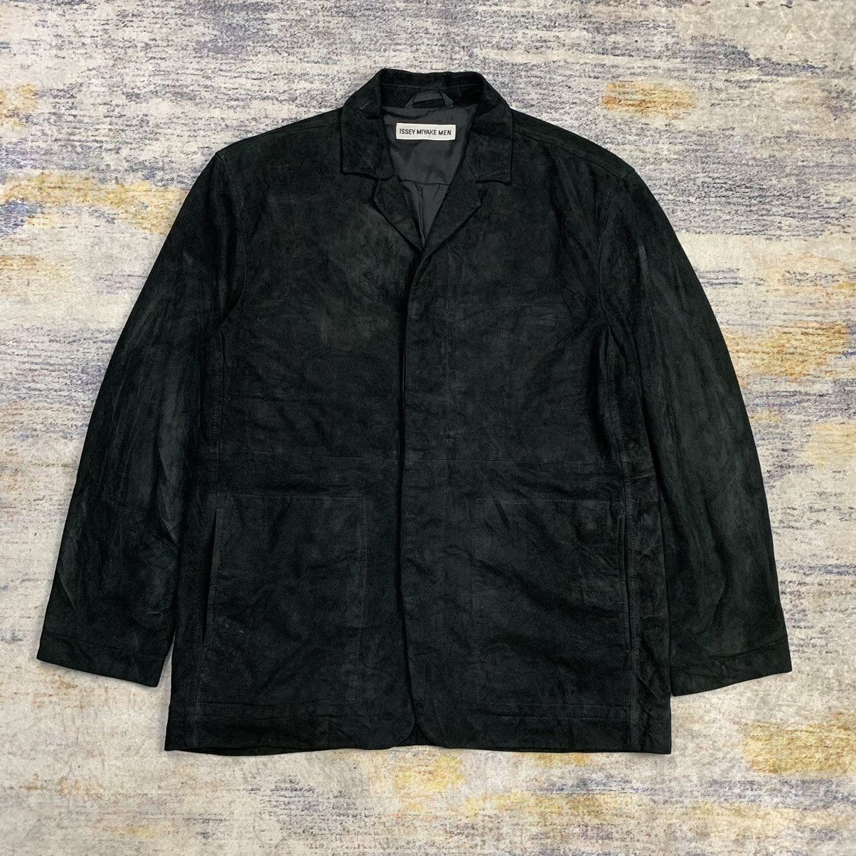Issey Miyake × Japanese Brand Issey miyake men ss 2002 suede leather jacket Size US M / EU 48-50 / 2 - 1 Thumbnail