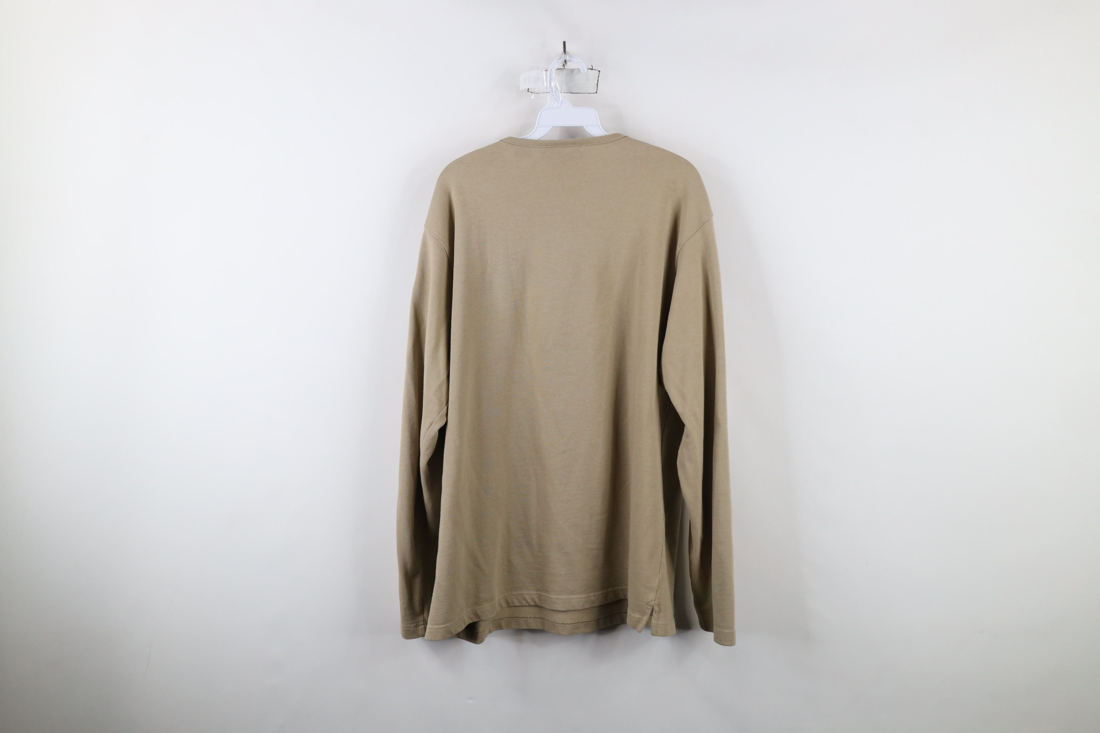 Timberland × Vintage Vintage 90s Timberland Knit Long Sleeve Henley T-Shirt Size US L / EU 52-54 / 3 - 9 Thumbnail