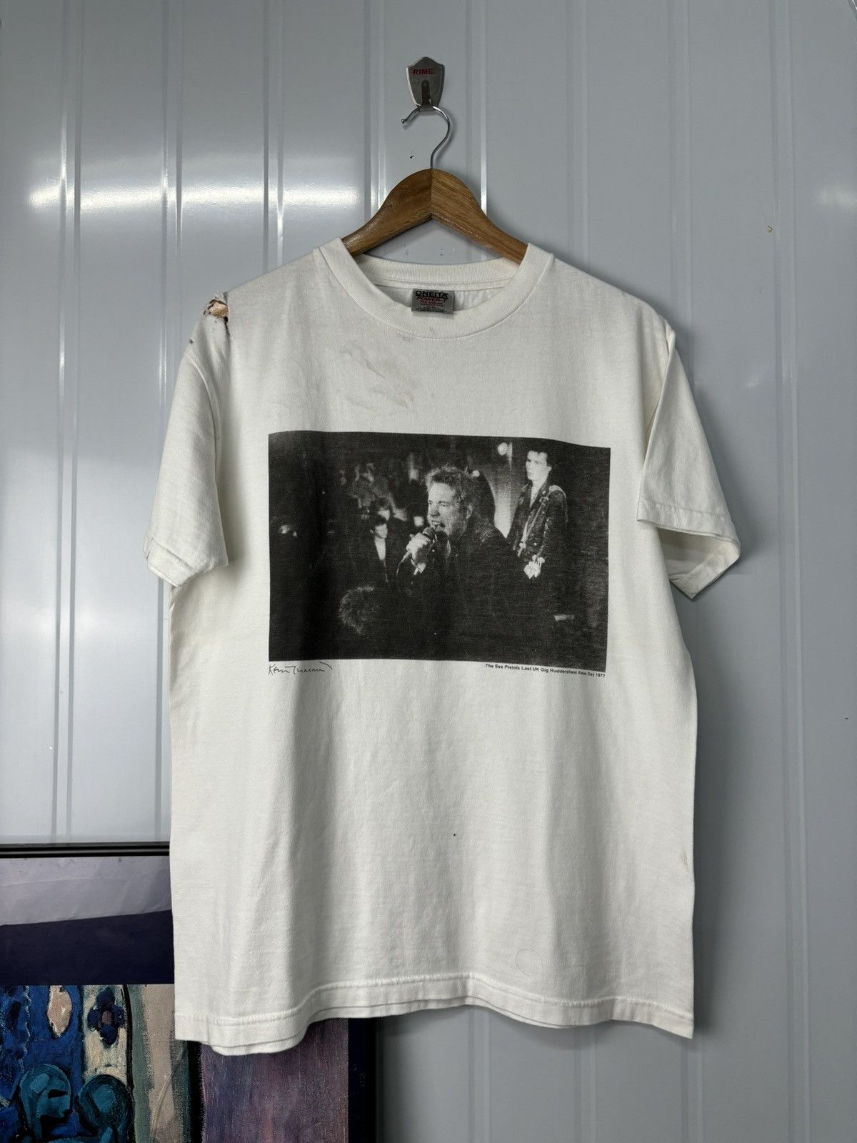 Band Tees × Vintage VERY RARE! Vintage 1977 Sex Pistol Phototee Last Gig Size US L / EU 52-54 / 3 - 4 Thumbnail