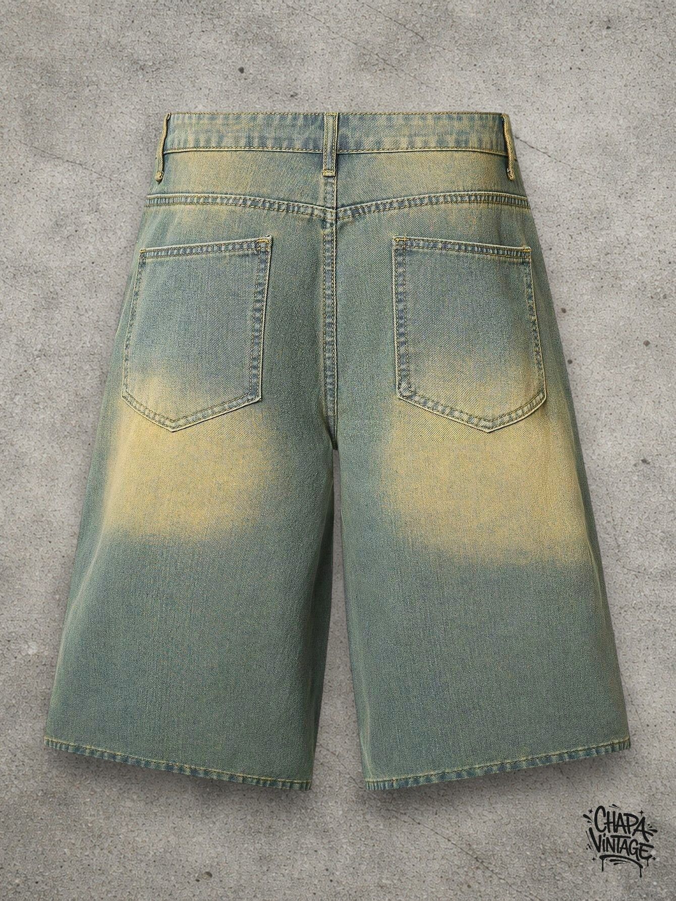 Vintage Washed denim shorts Size US 32 / EU 48 - 2 Thumbnail