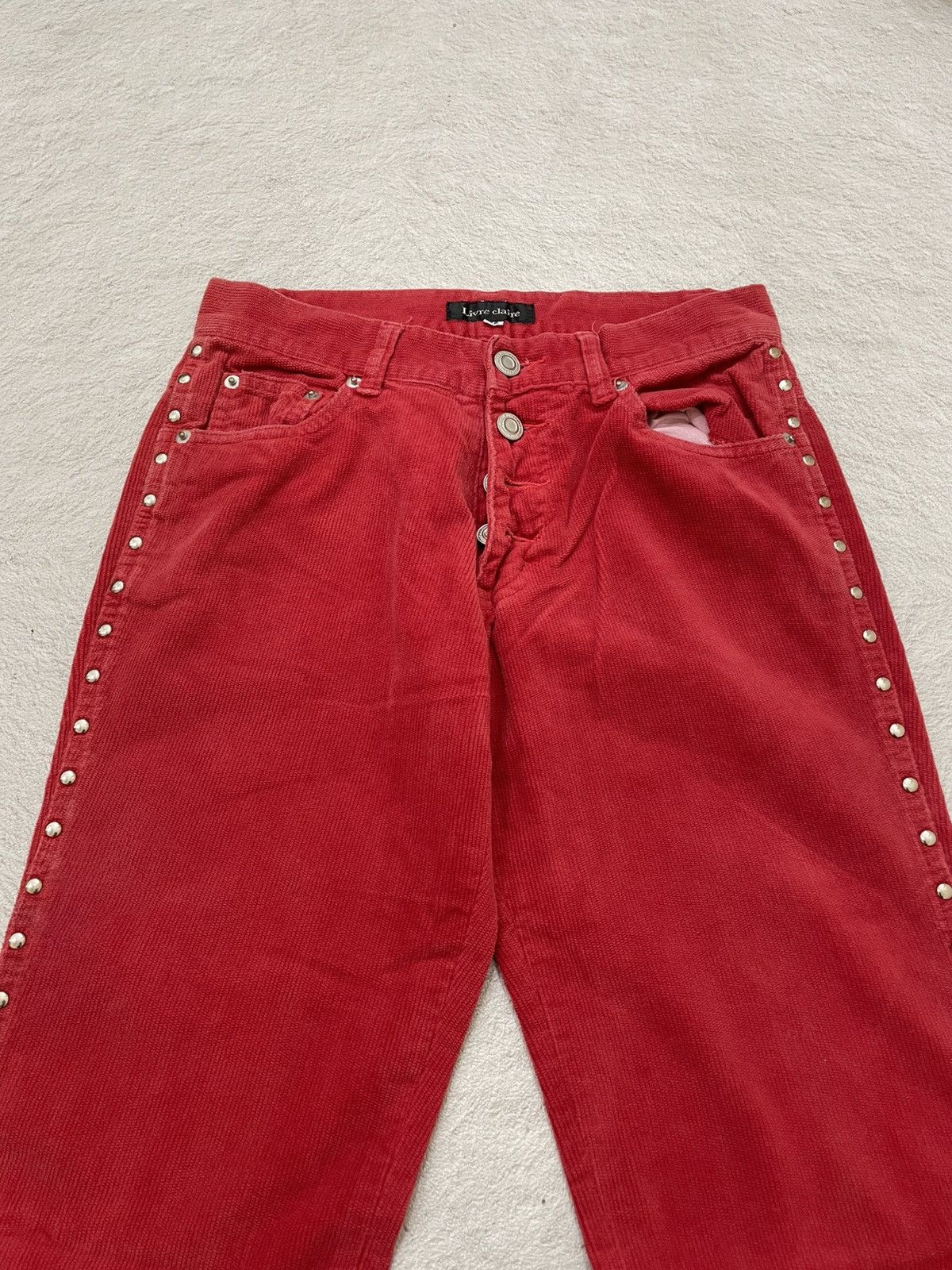 Hysteric Glamour 2000s Hysteric Flare Corduroy Pants Studed Bootcut Japanese Size US 26 / EU 42 - 5 Thumbnail