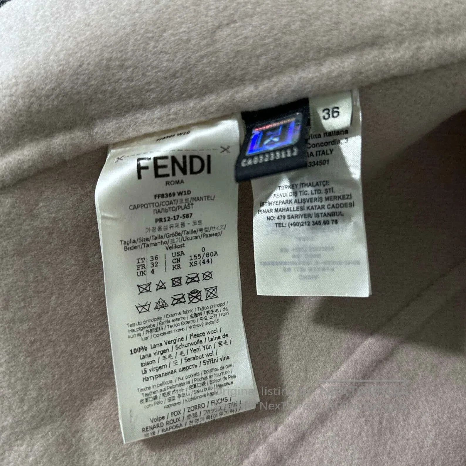 Fendi fendi long cape coat with fur pockets. Size US S / EU 44-46 / 1 - 5 Thumbnail