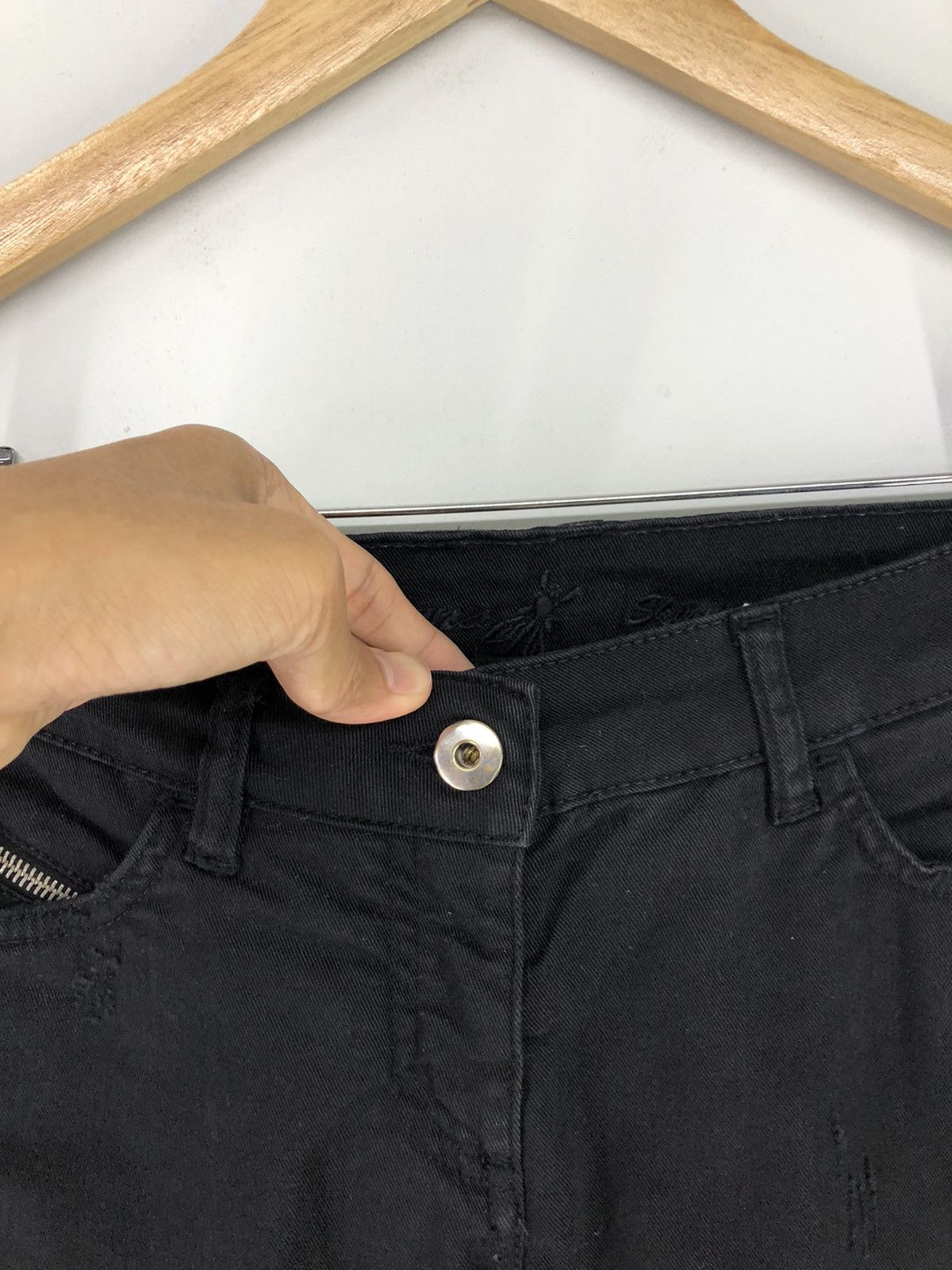 Patrizia Pepe Patrizia Pepe Distressed Black Skinny Jeans Size 26" / US 2 / IT 38 - 8 Thumbnail