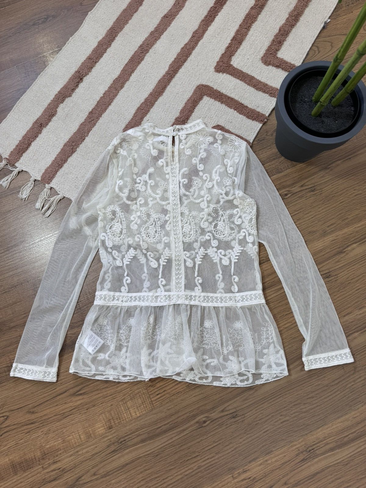 Other VINTAGE LACE MESH 2000s LONG SLEEVE Size S / US 4 / IT 40 - 9 Thumbnail