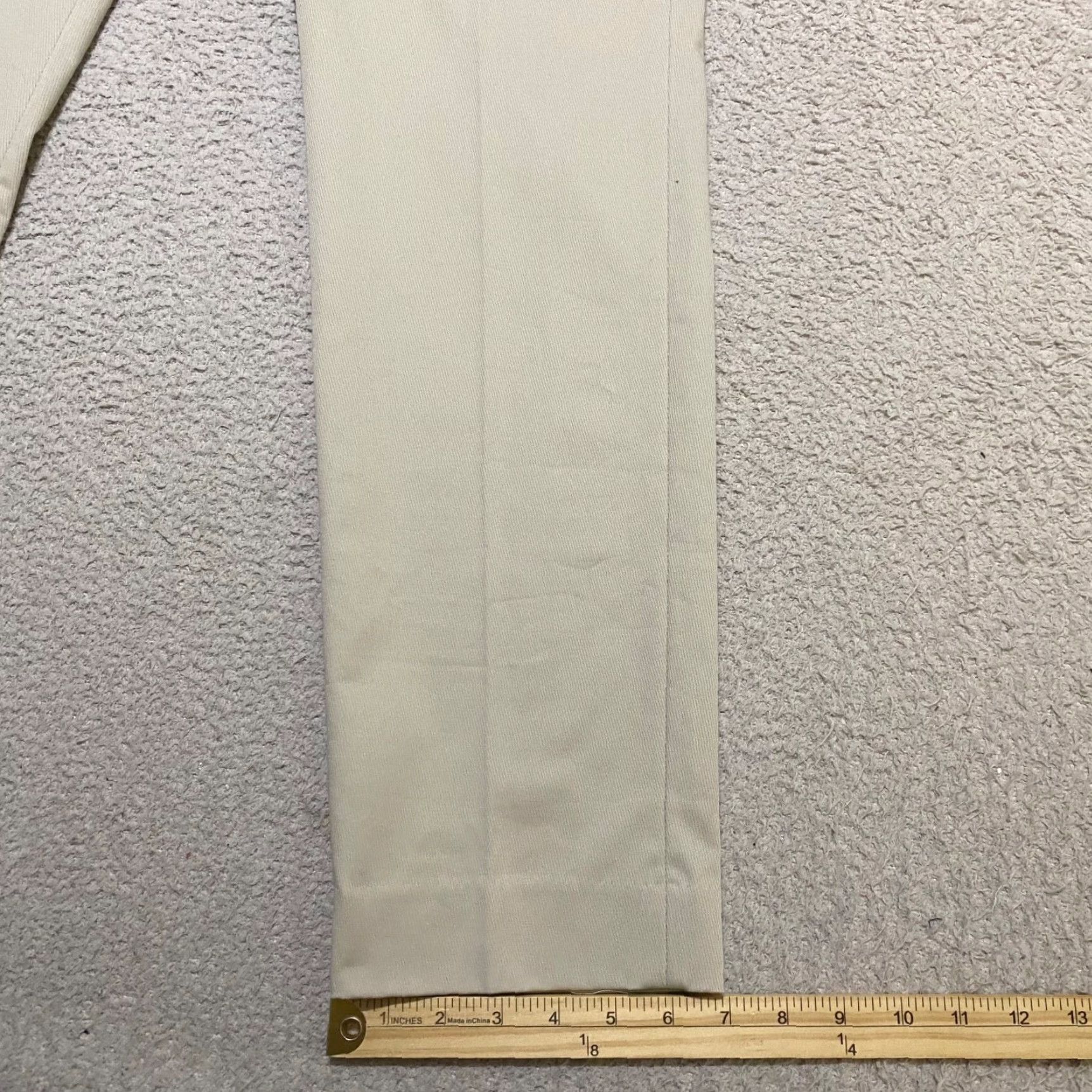 Michael Kors Michael Kors Mens Pants Chino Slim Straight 36x32 Beige Flat Front Wool Cotton Blend Size US 36 / EU 52 - 5 Thumbnail