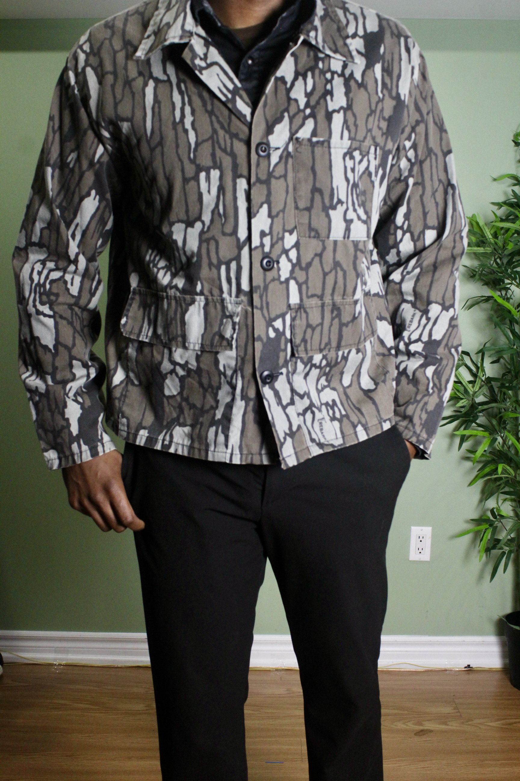 Vintage Vintage 1990s Real Tree Cropped Jascket Size US M / EU 48-50 / 2 - 1 Thumbnail