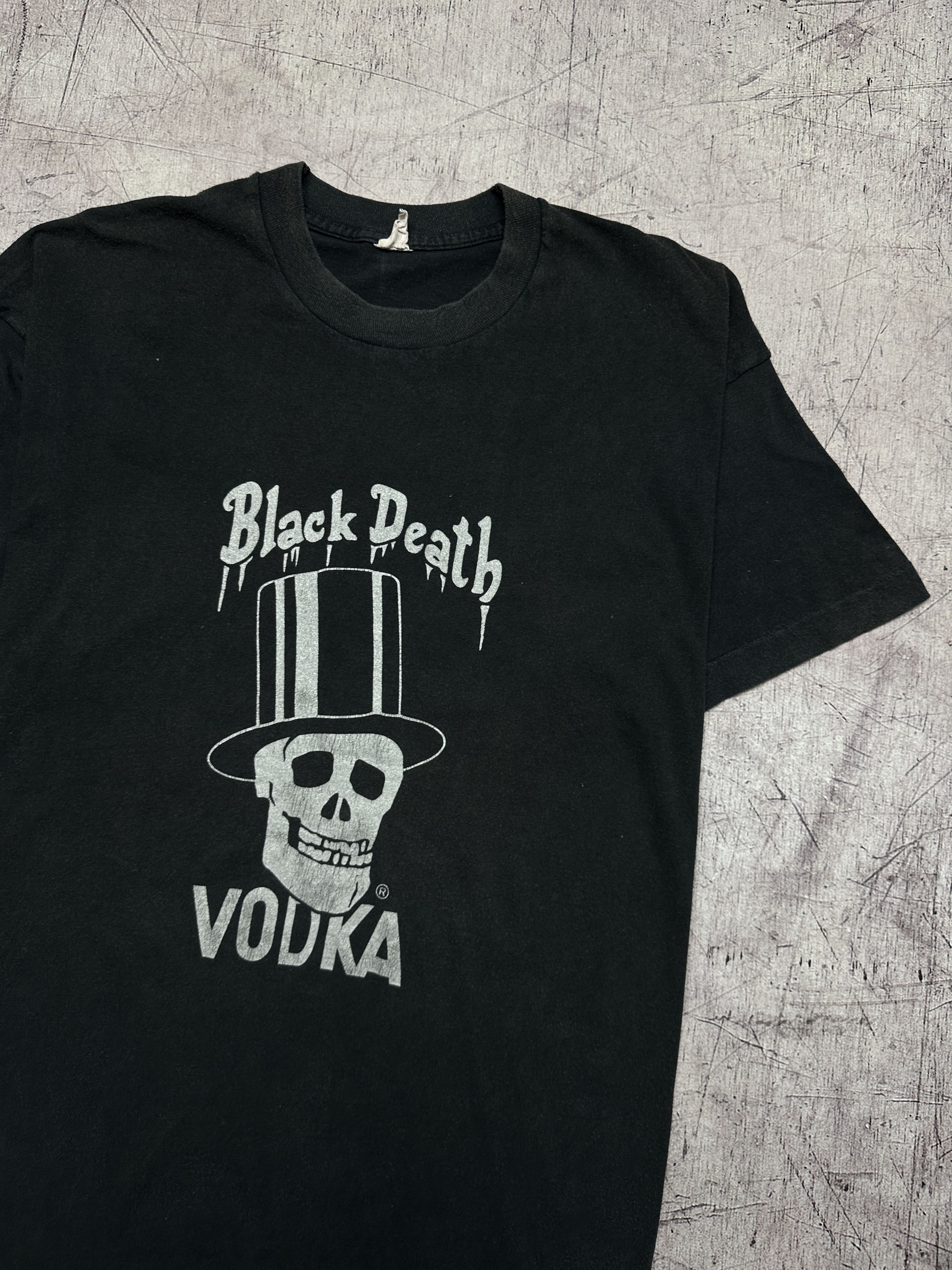 Other 1992 Slash Black Death Vodka Drink In Peace Mens T-Shirt Size US L / EU 52-54 / 3 - 2 Thumbnail
