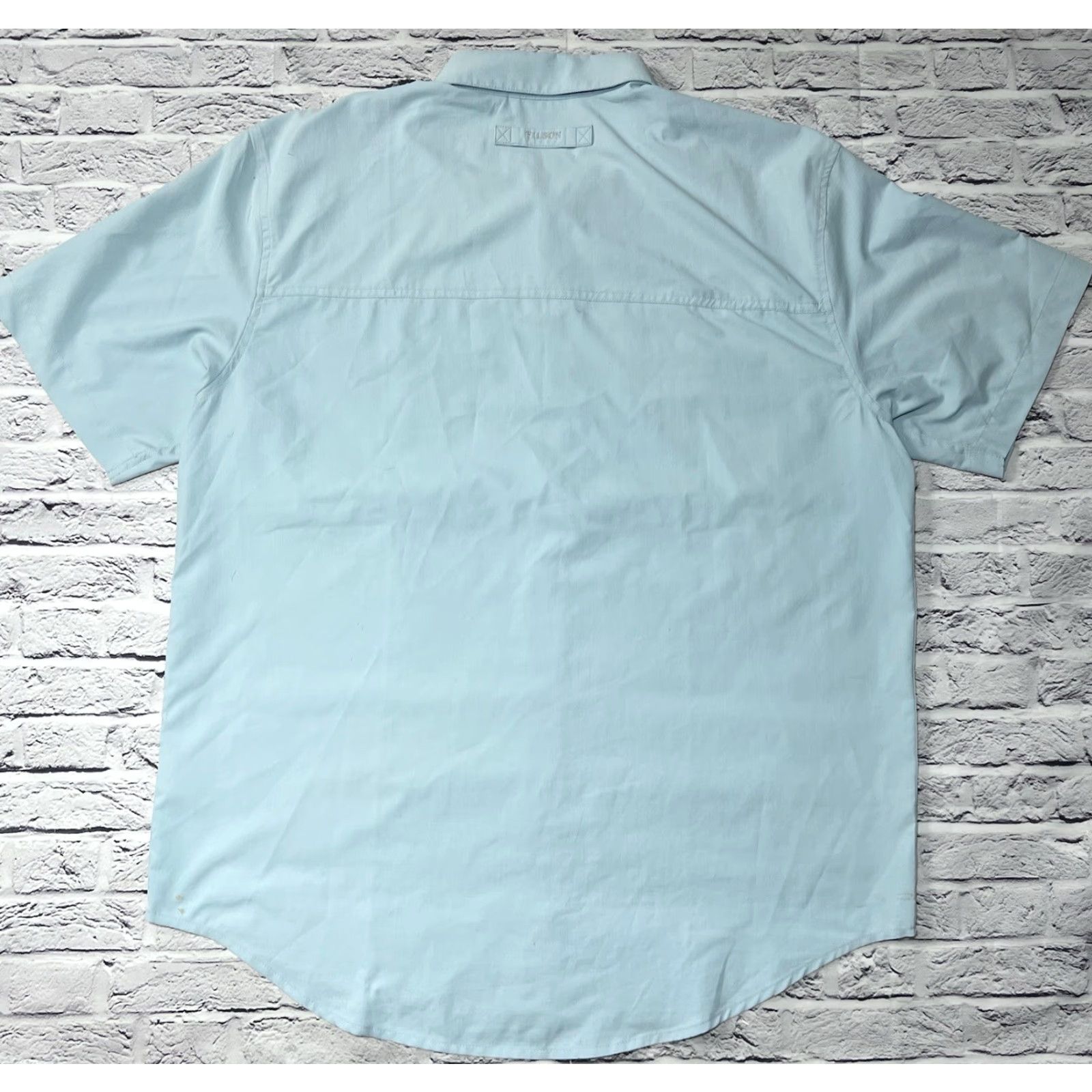 Filson Filson Shirt M Blue Ultra Light Quick Dry Outdoor Button-Up Long Sleeve Casual Mens Size US M / EU 48-50 / 2 - 2 Thumbnail