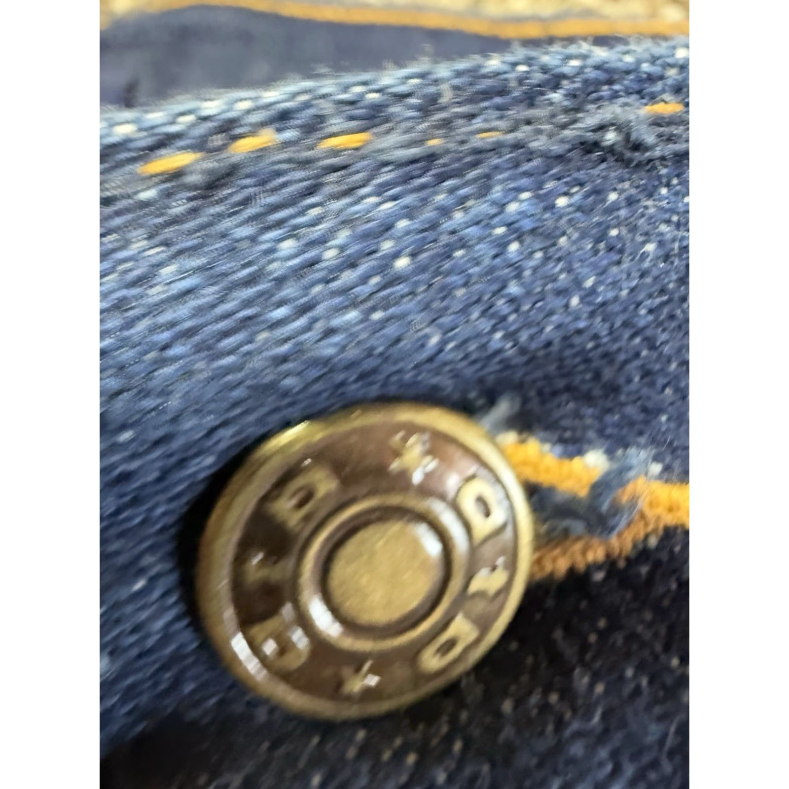 Denime VINTAGE Anthonys Jeans Men's 34 Tall Blue Denim 90s Raw Hem 34x37 5-Pocket Straight Size US 34 / EU 50 - 3 Thumbnail