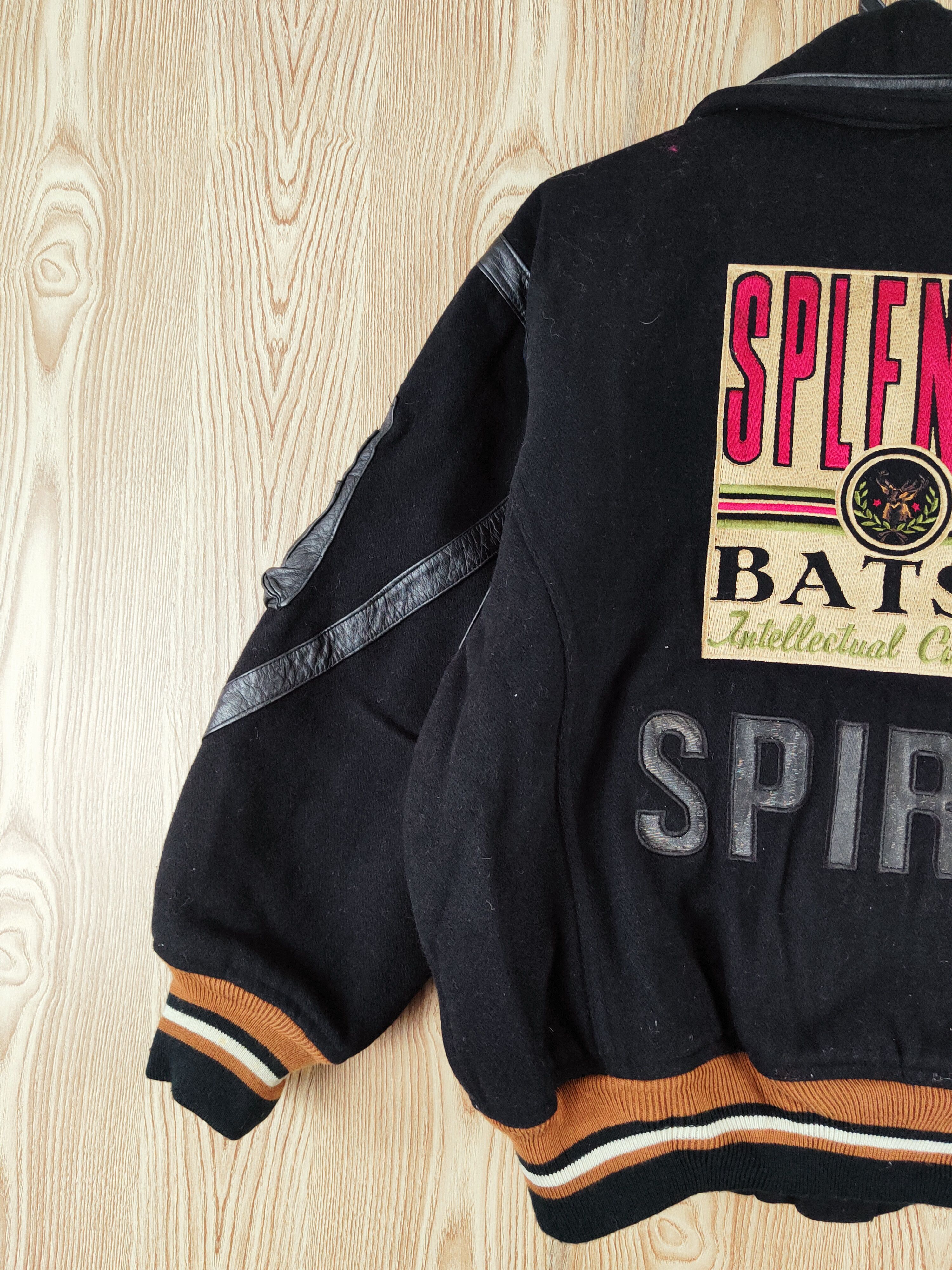 Japanese Brand DLL Splendid Batsu japan vintage Black varsity Jackets #W066 Size US M / EU 48-50 / 2 - 9 Thumbnail