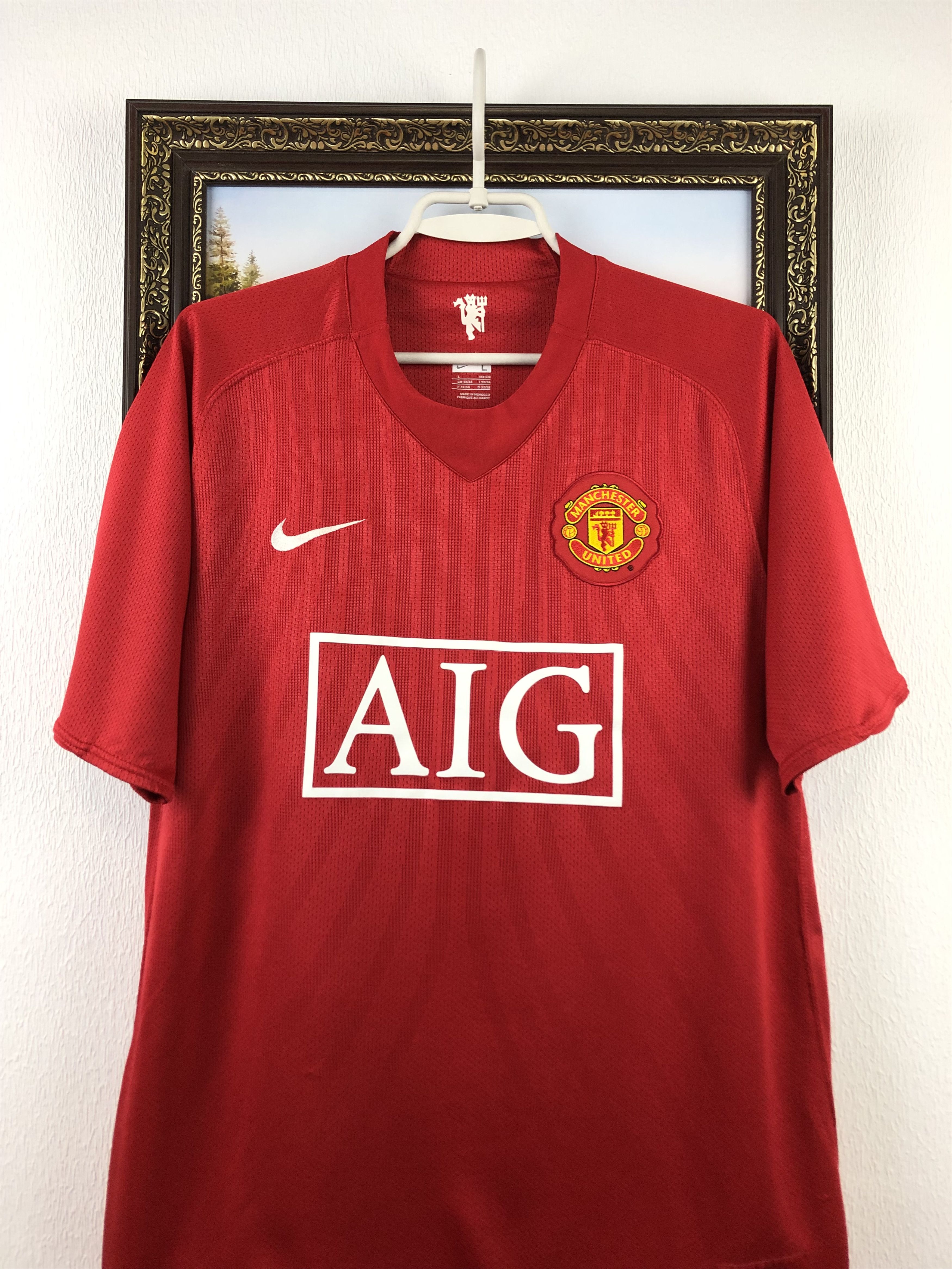 Nike Manchester United football shirt 2007 Nike Jersey Rare Size US L / EU 52-54 / 3 - 2 Thumbnail