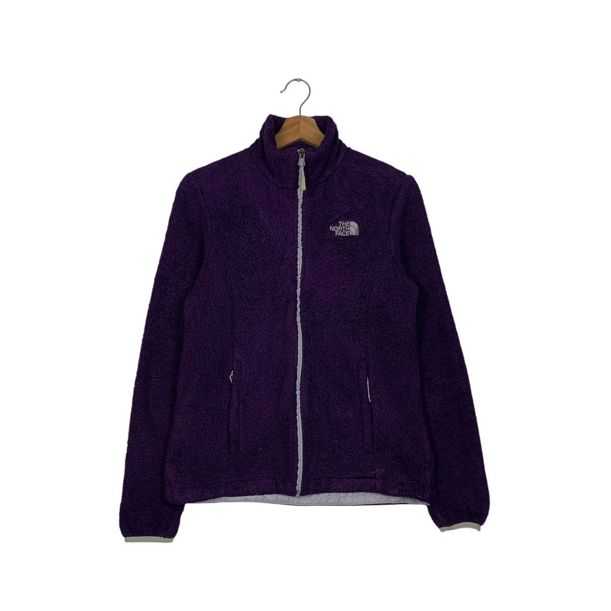The North Face THE NORTH FACE Embroidery Logo Purple Fleece #1850-C80 Size S / US 4 / IT 40 - 1 Thumbnail