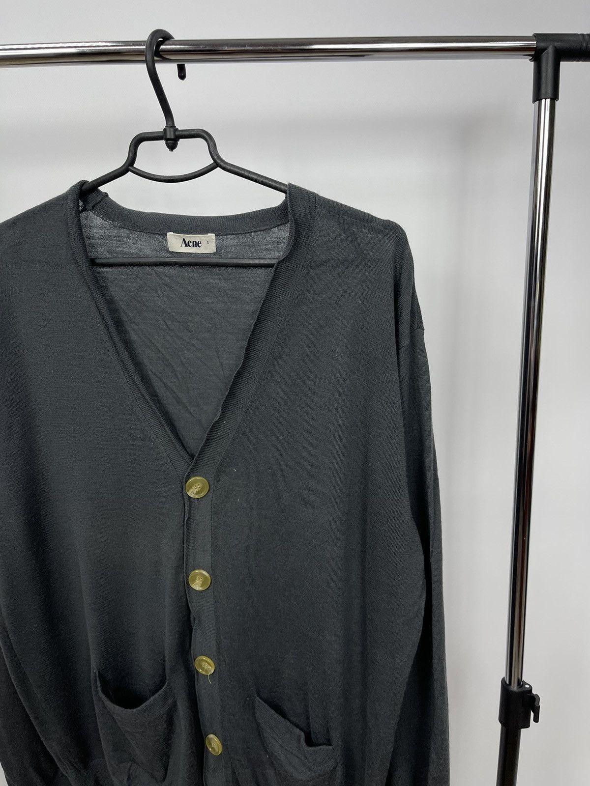 Acne Studios Acne Studios Cardigan Sweater Size S Grey 100% Wool Size US S / EU 44-46 / 1 - 2 Thumbnail