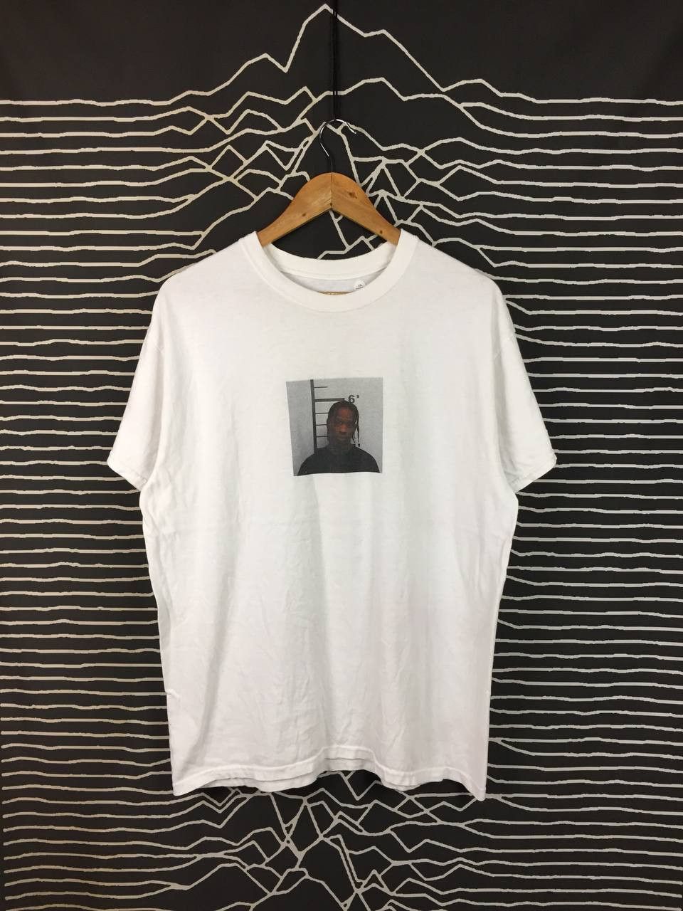 Rap Tees Travis Scott Cactus Jack Free The Rage Mugshot Tee Size US L / EU 52-54 / 3 - 2 Thumbnail