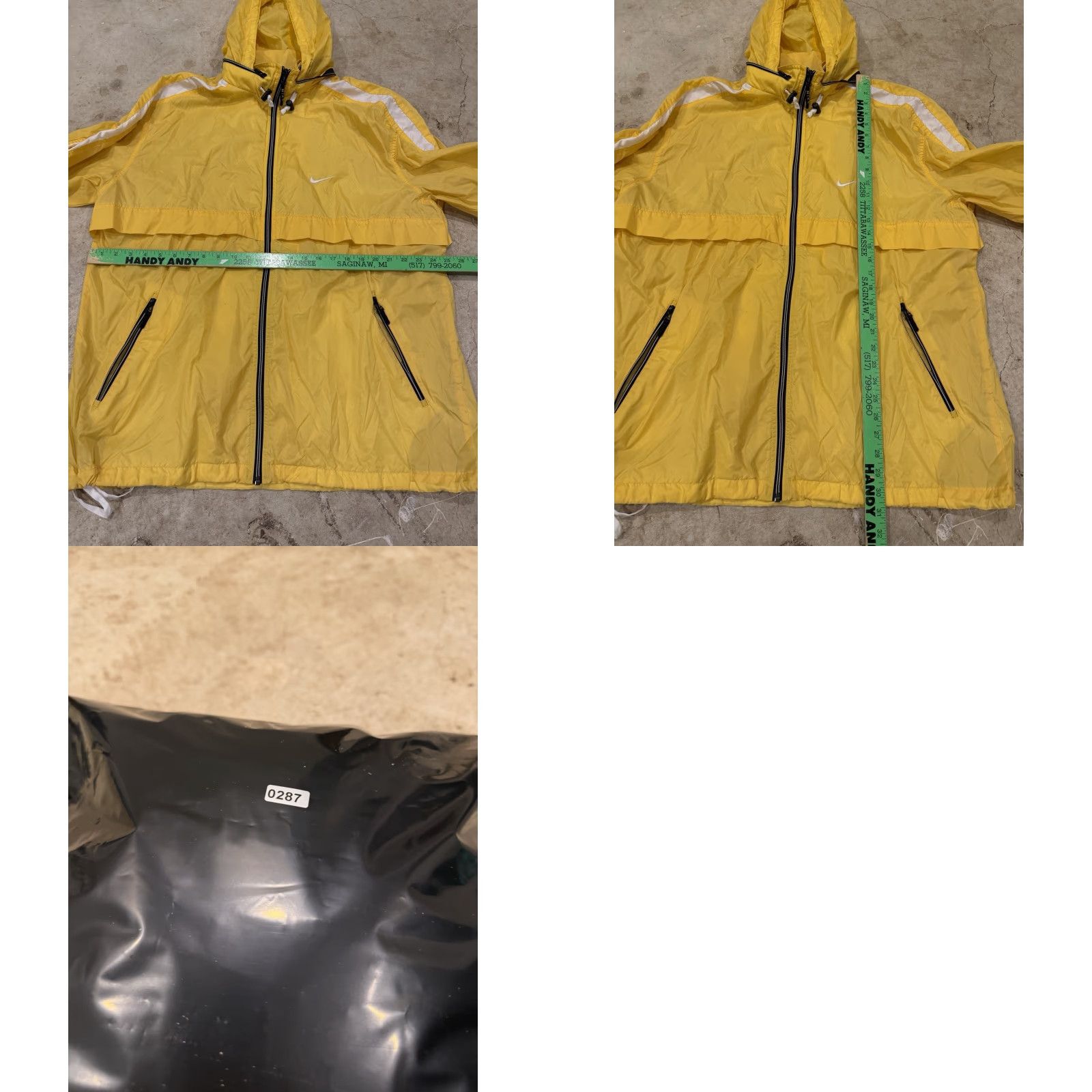 Nike VINTAGE Nike Windbreaker Zip Up Yellow XL 90s Breathable Y2K Jacket Men Size US XL / EU 56 / 4 - 8 Thumbnail